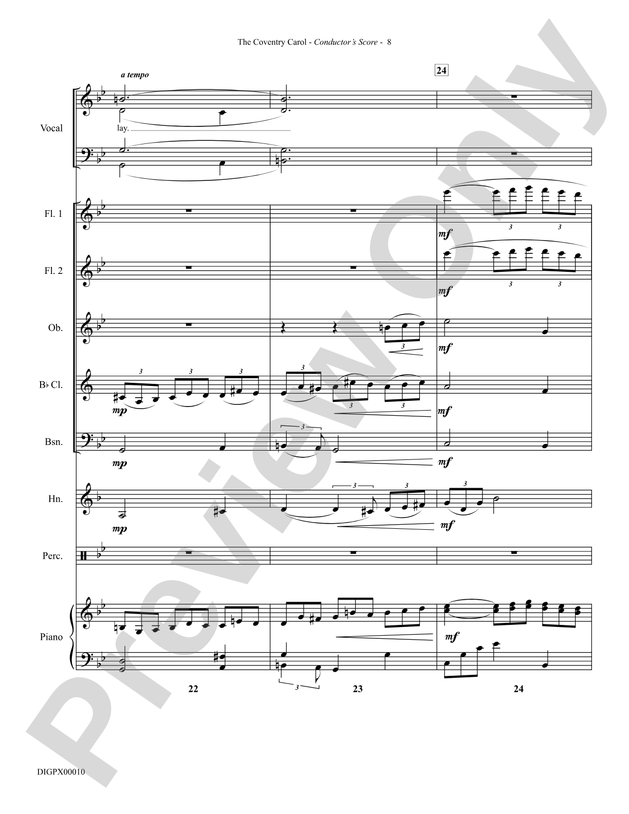 The Coventry Carol: Choral Octavo Digital SoundPax