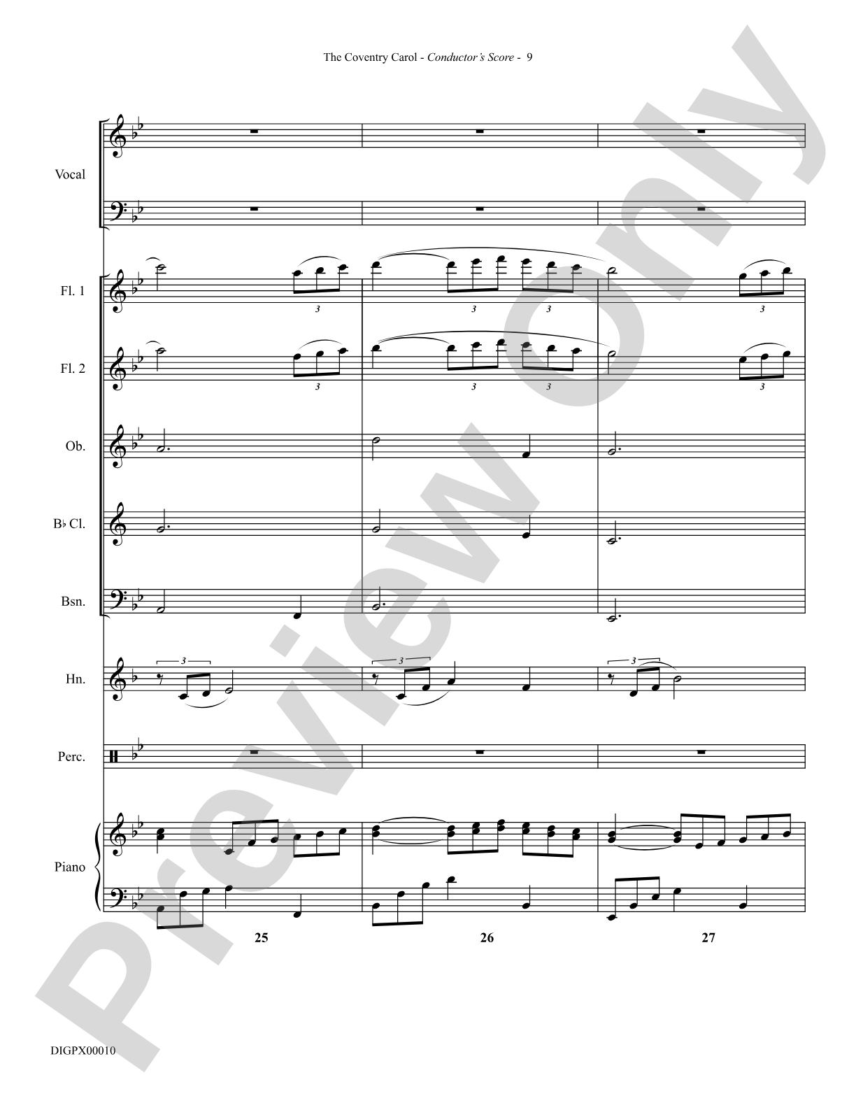 The Coventry Carol: Choral Octavo Digital SoundPax