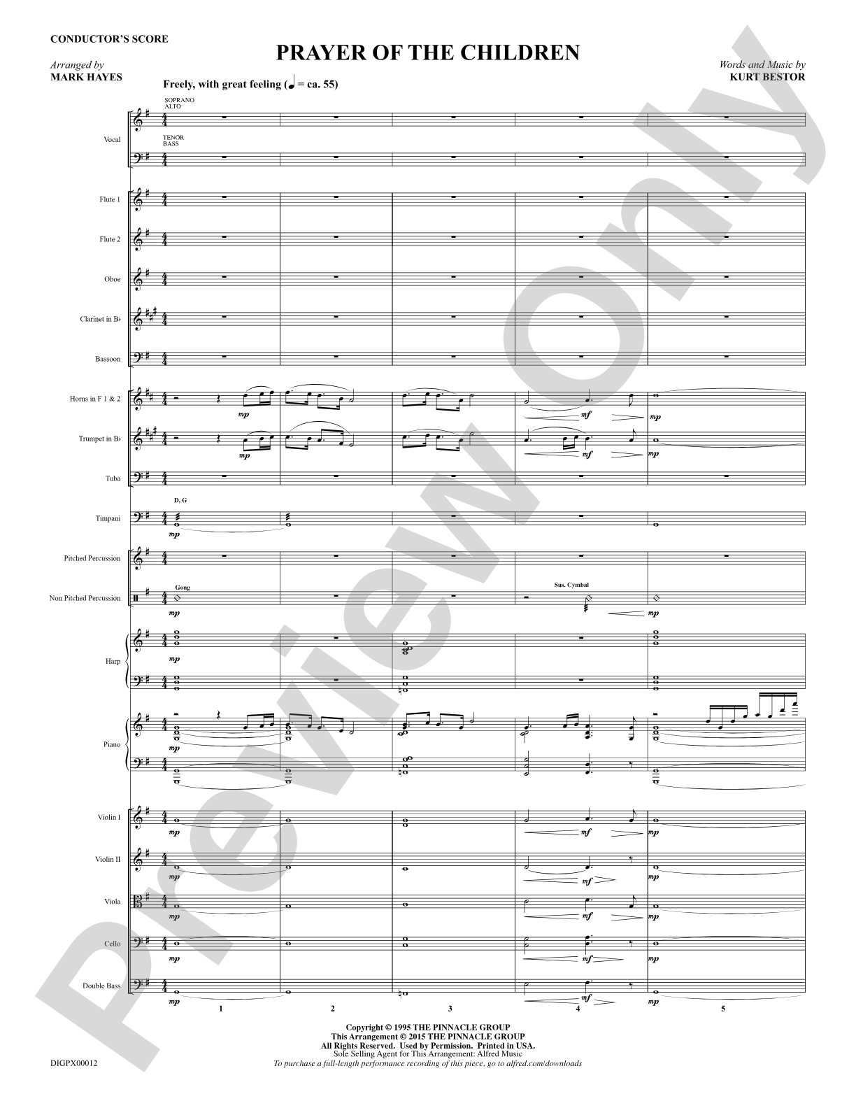 Prayer of the Children: Choral Octavo Digital SoundPax