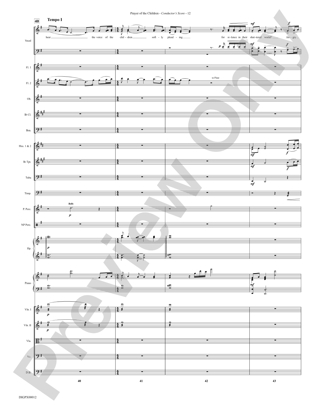 Prayer of the Children: Choral Octavo Digital SoundPax