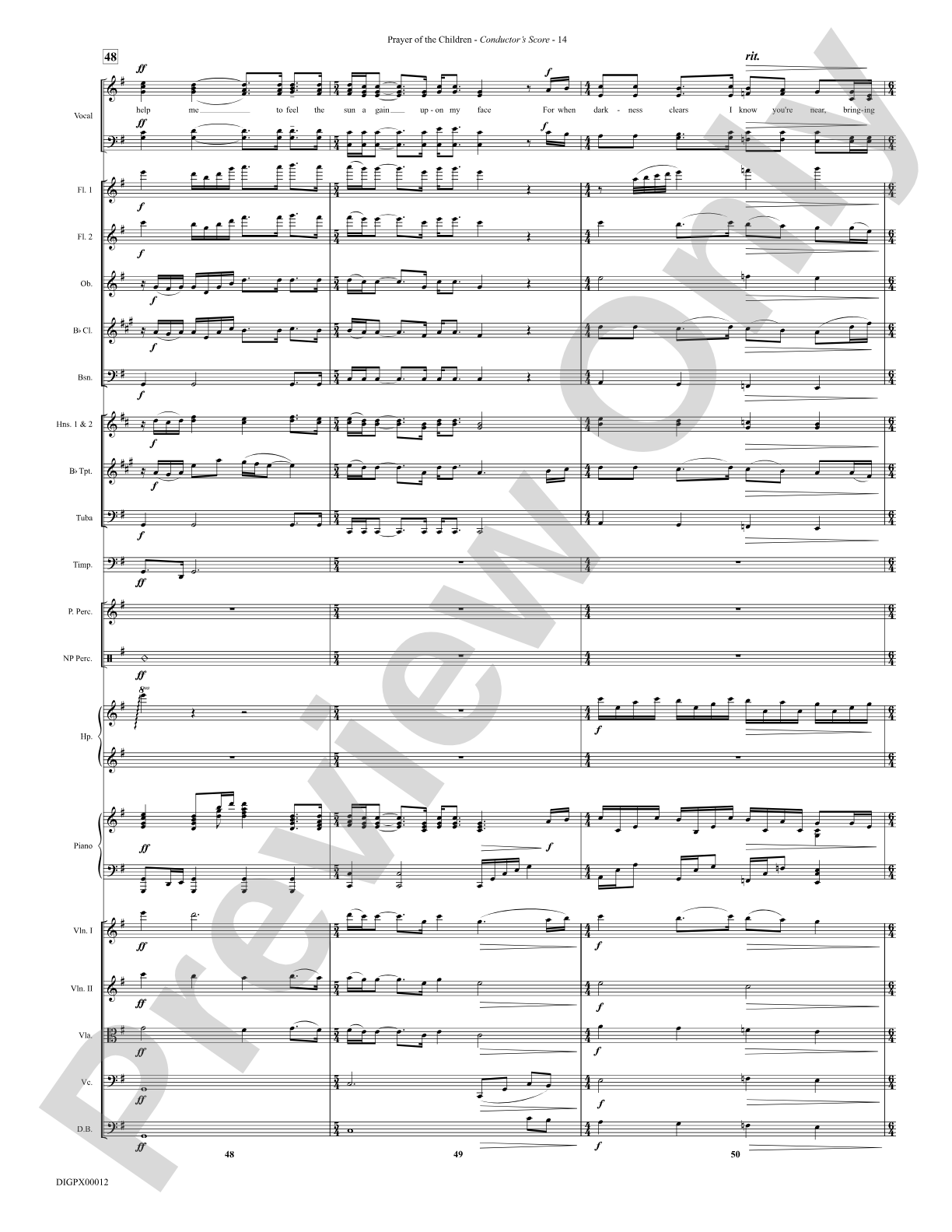 Prayer of the Children: Choral Octavo Digital SoundPax