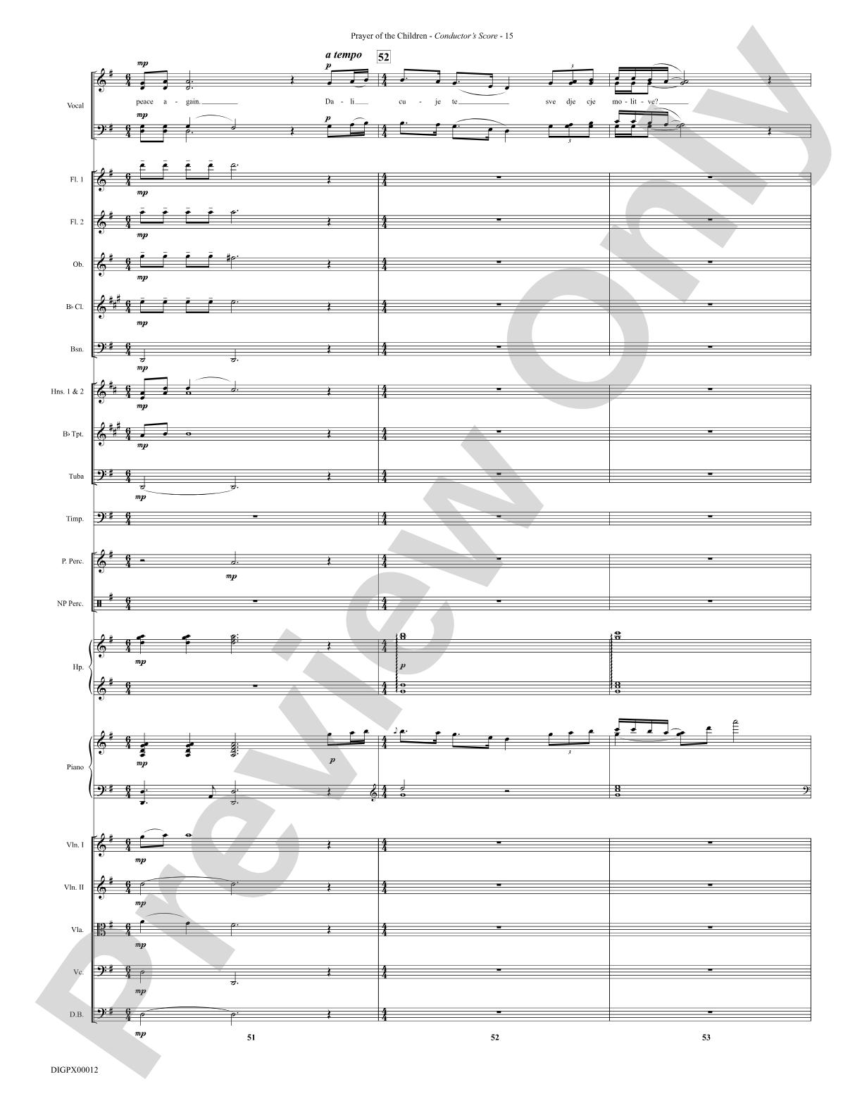 Prayer of the Children: Choral Octavo Digital SoundPax