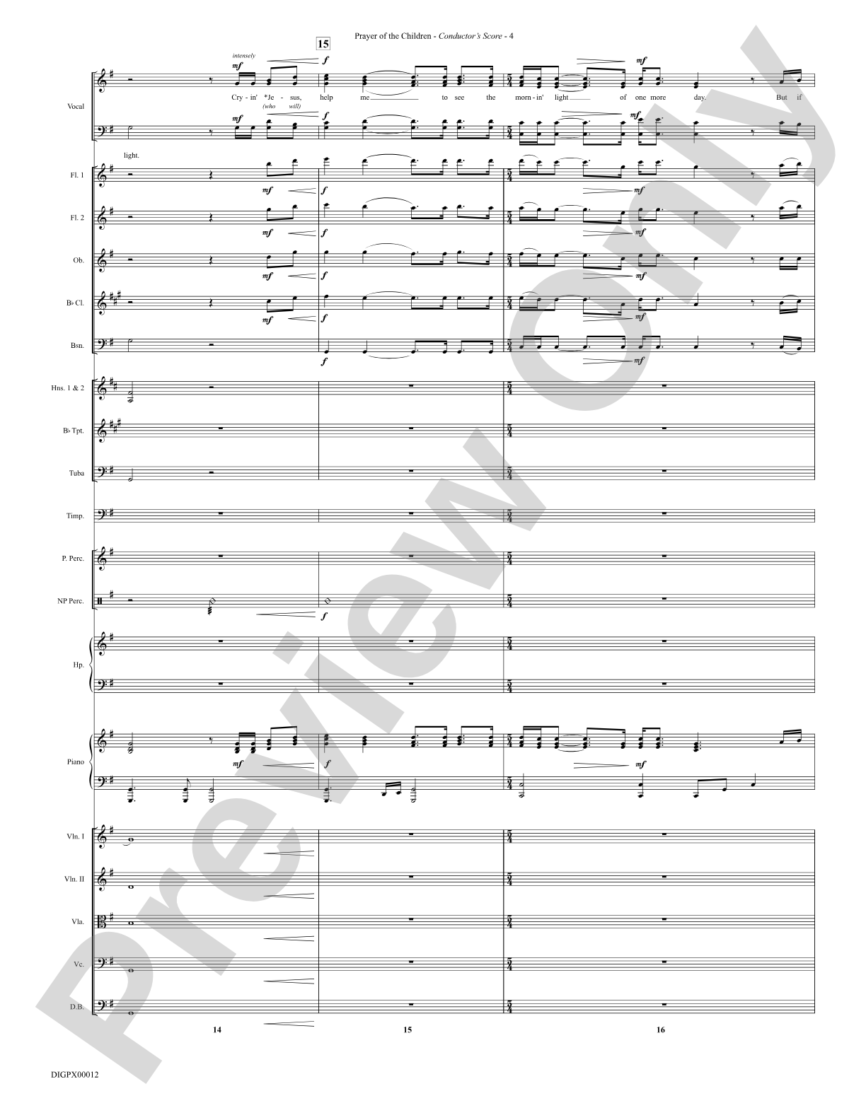 Prayer of the Children: Choral Octavo Digital SoundPax