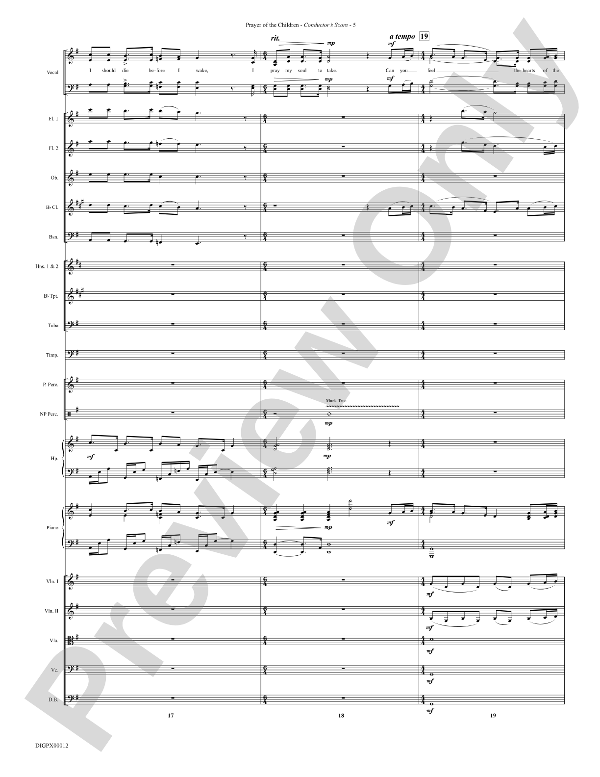 Prayer of the Children: Choral Octavo Digital SoundPax