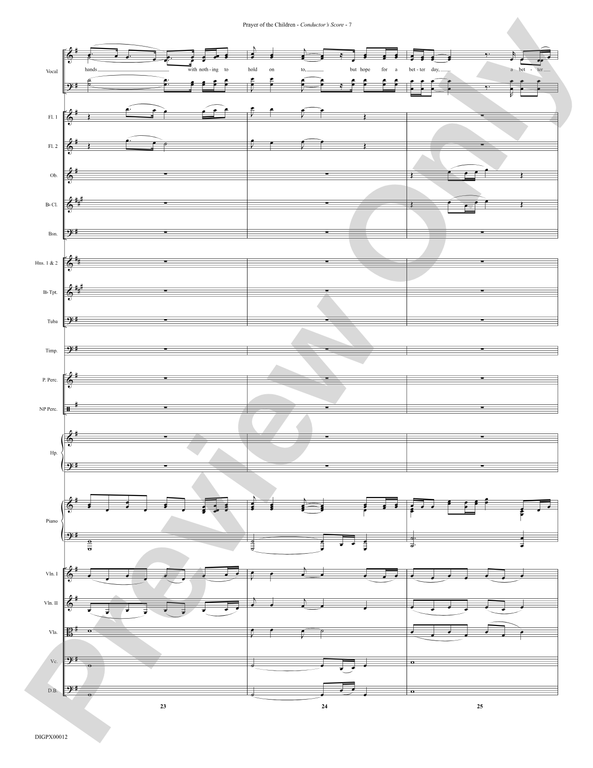 Prayer of the Children: Choral Octavo Digital SoundPax