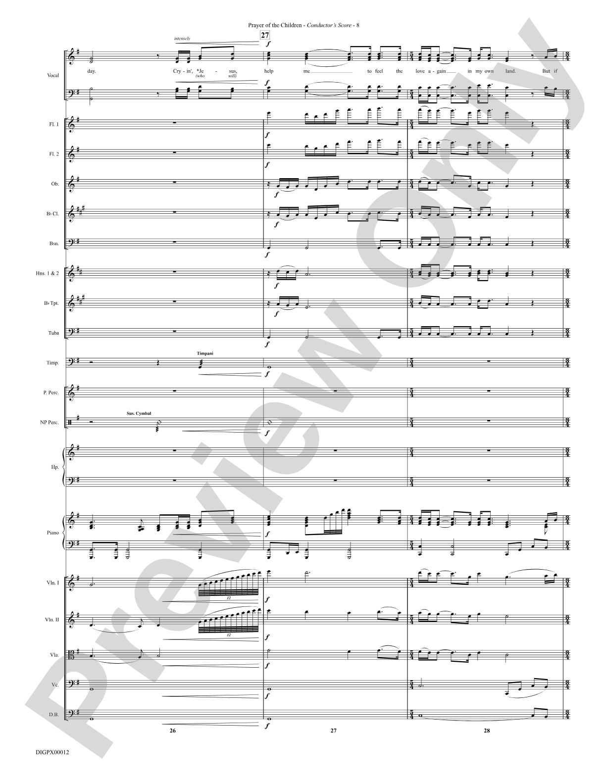 Prayer of the Children: Choral Octavo Digital SoundPax