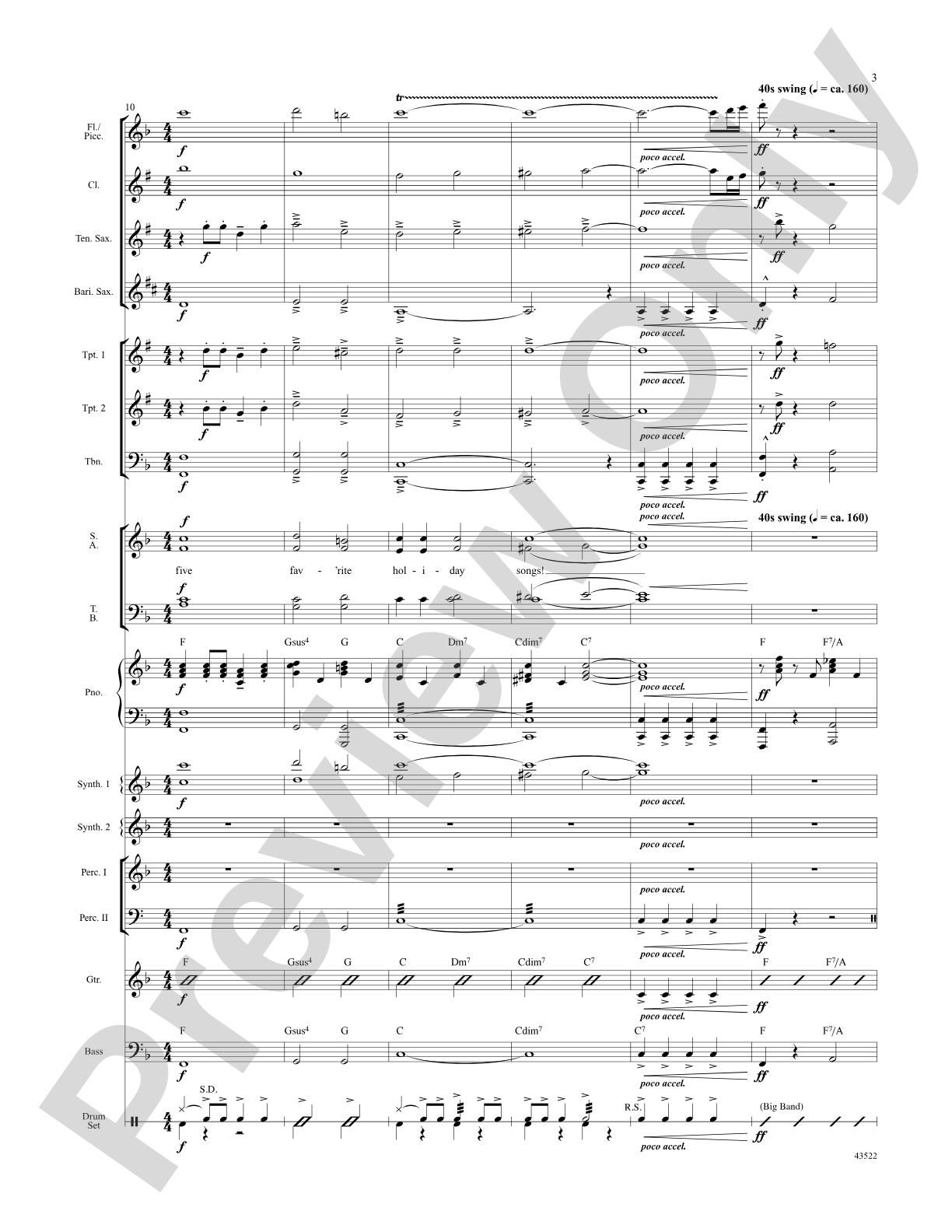 Five Favorite Holiday Songs: Choral Octavo Digital SoundPax