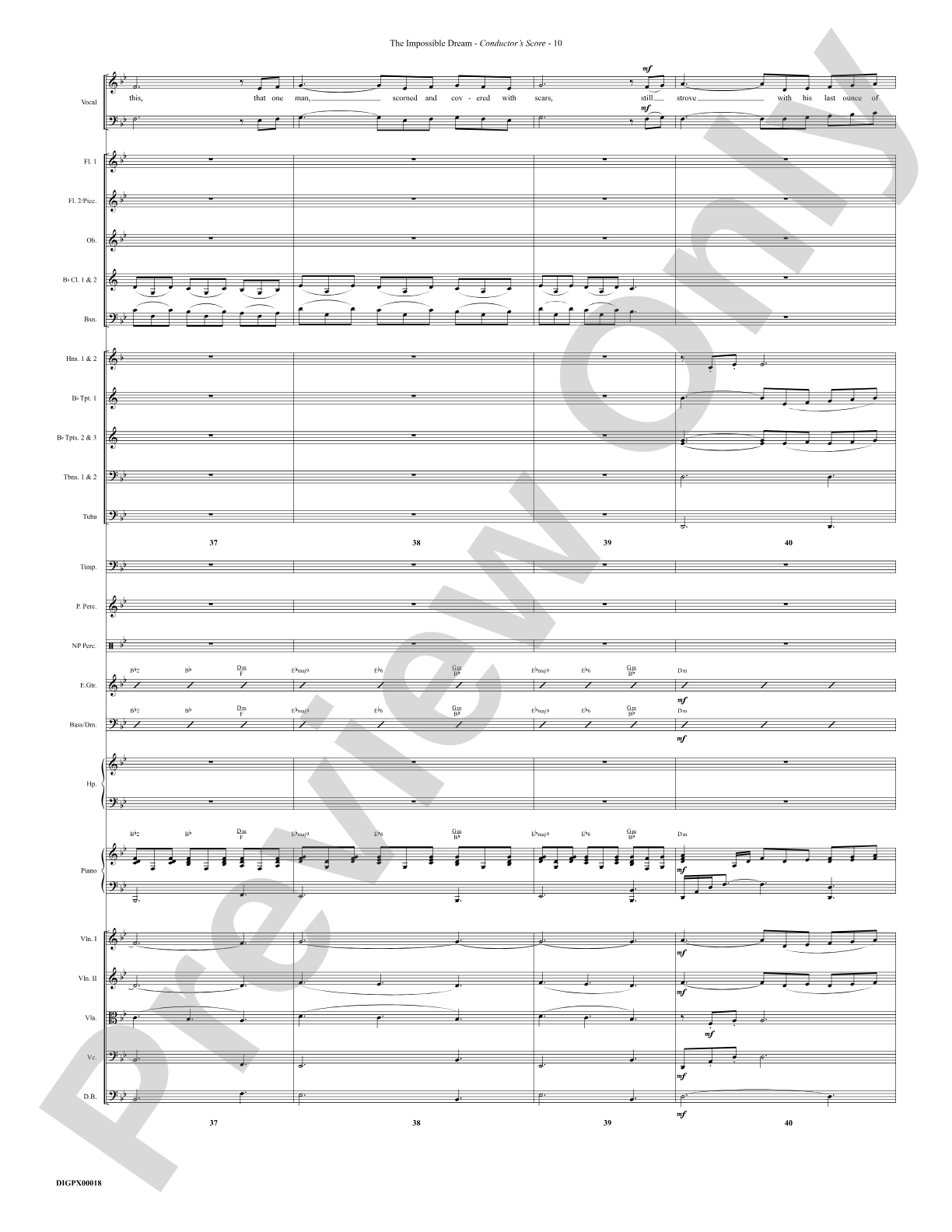 The Impossible Dream: Choral Octavo Digital SoundPax