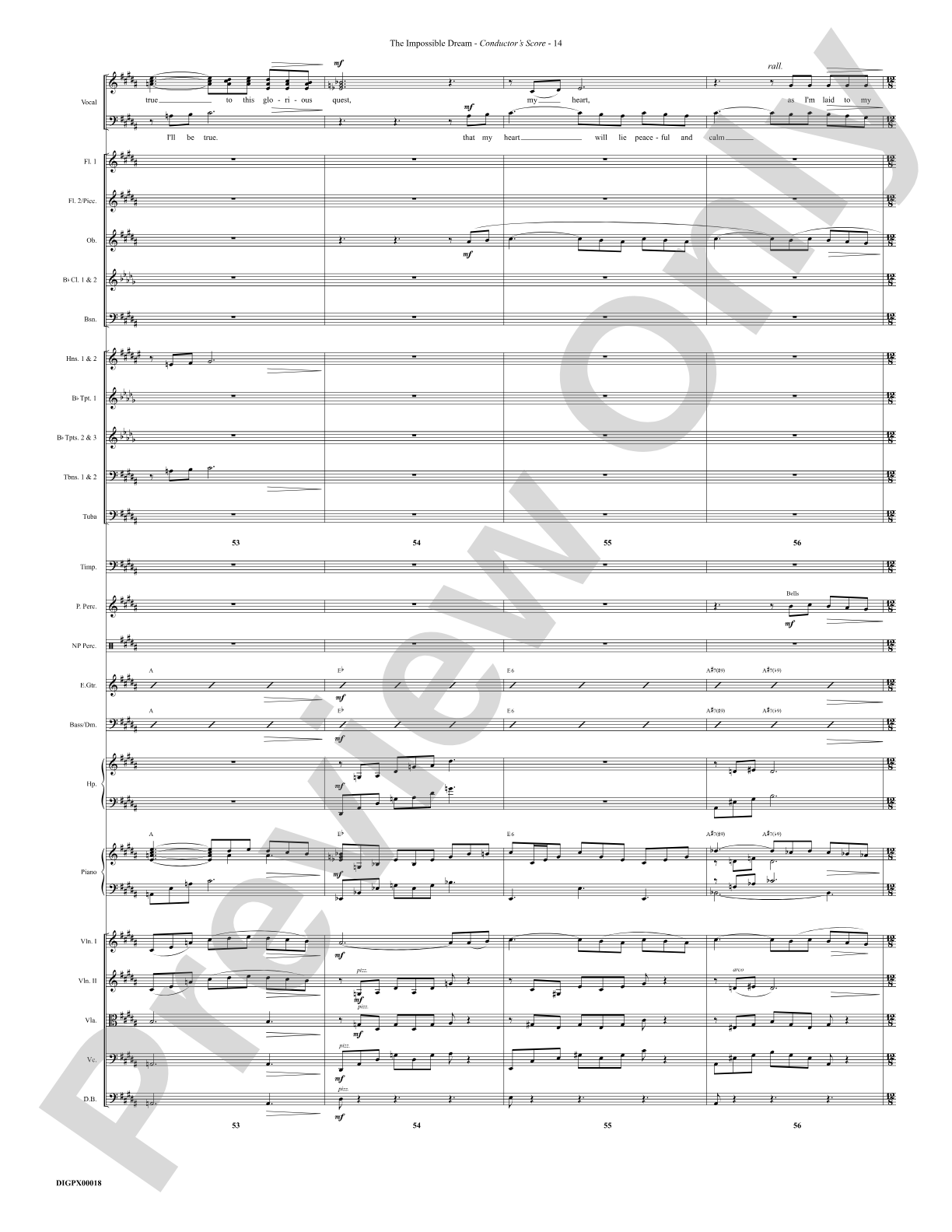 The Impossible Dream: Choral Octavo Digital SoundPax