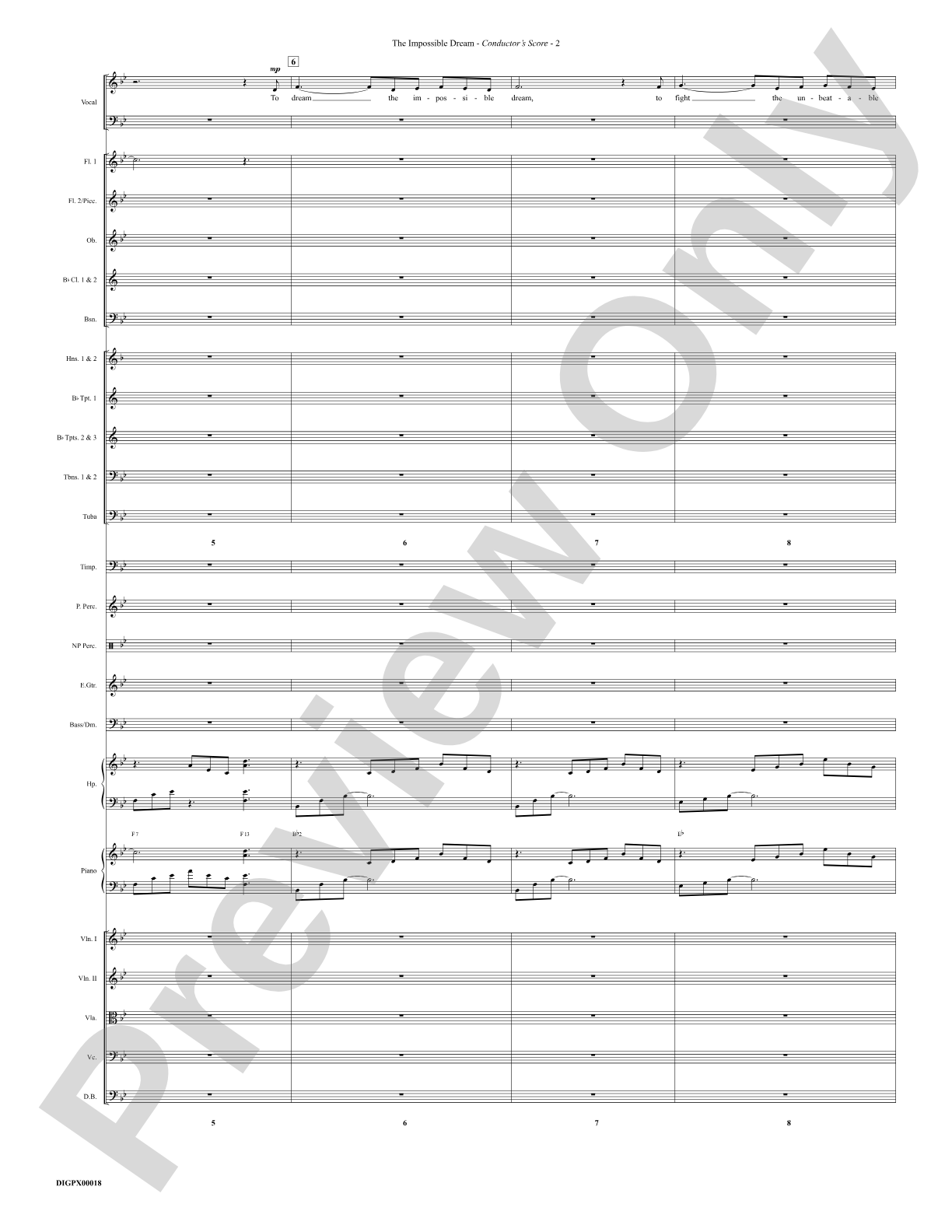 The Impossible Dream: Choral Octavo Digital SoundPax