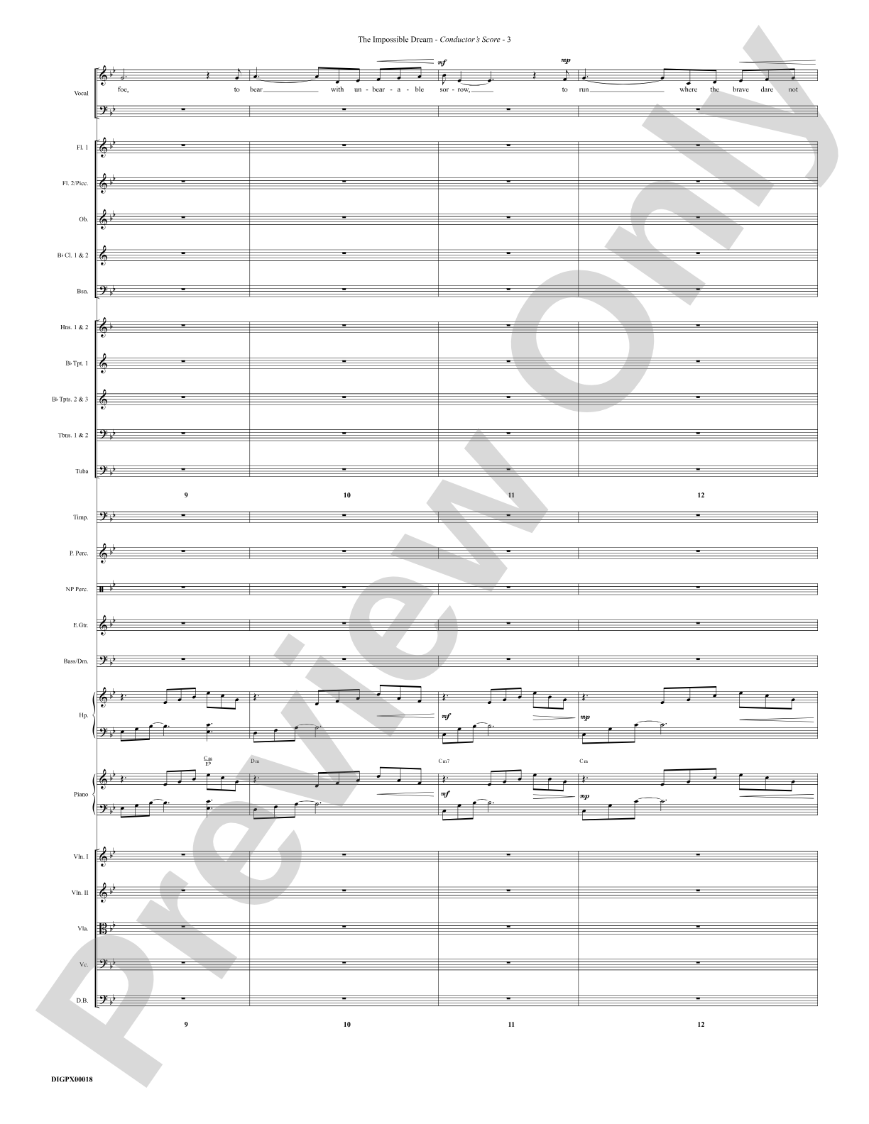 The Impossible Dream: Choral Octavo Digital SoundPax