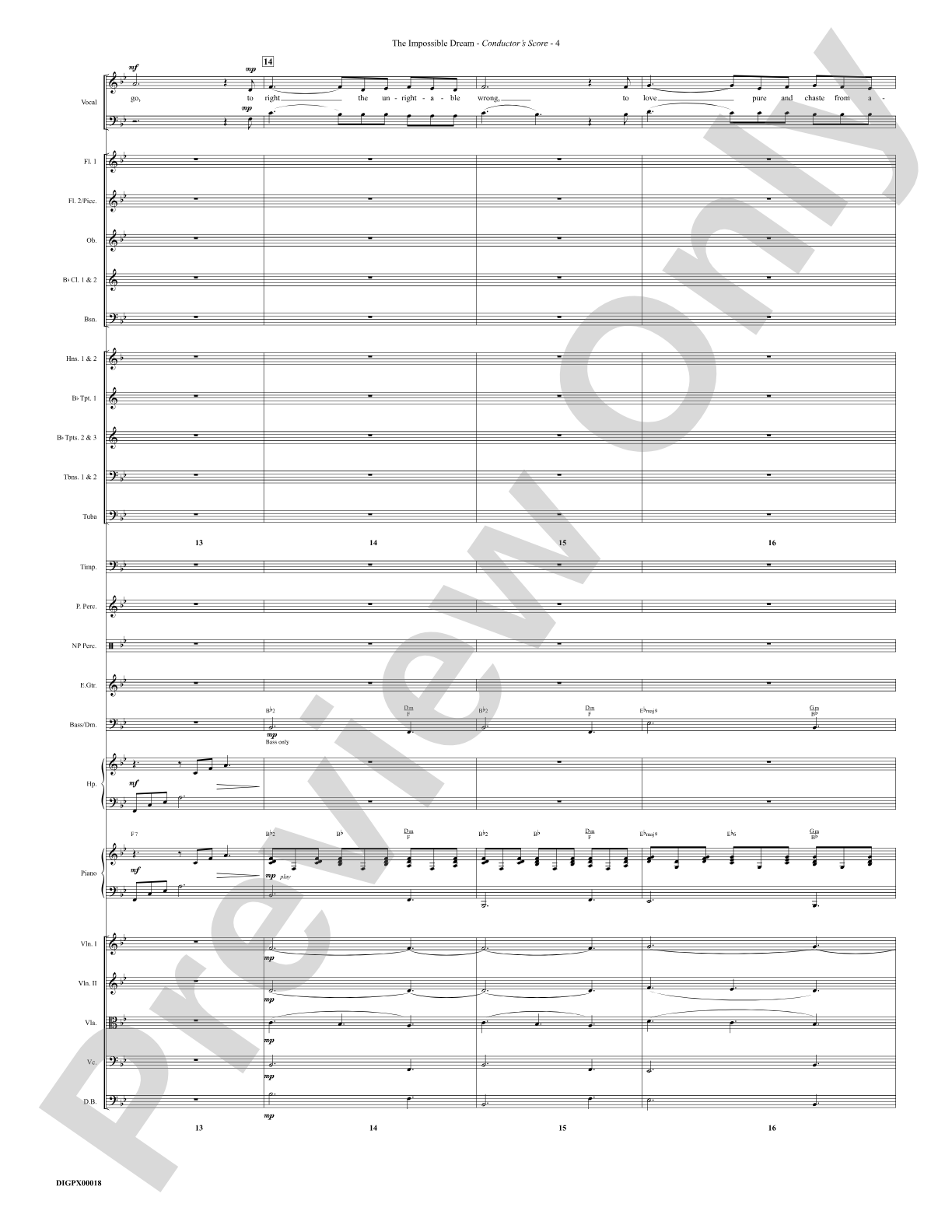 The Impossible Dream: Choral Octavo Digital SoundPax