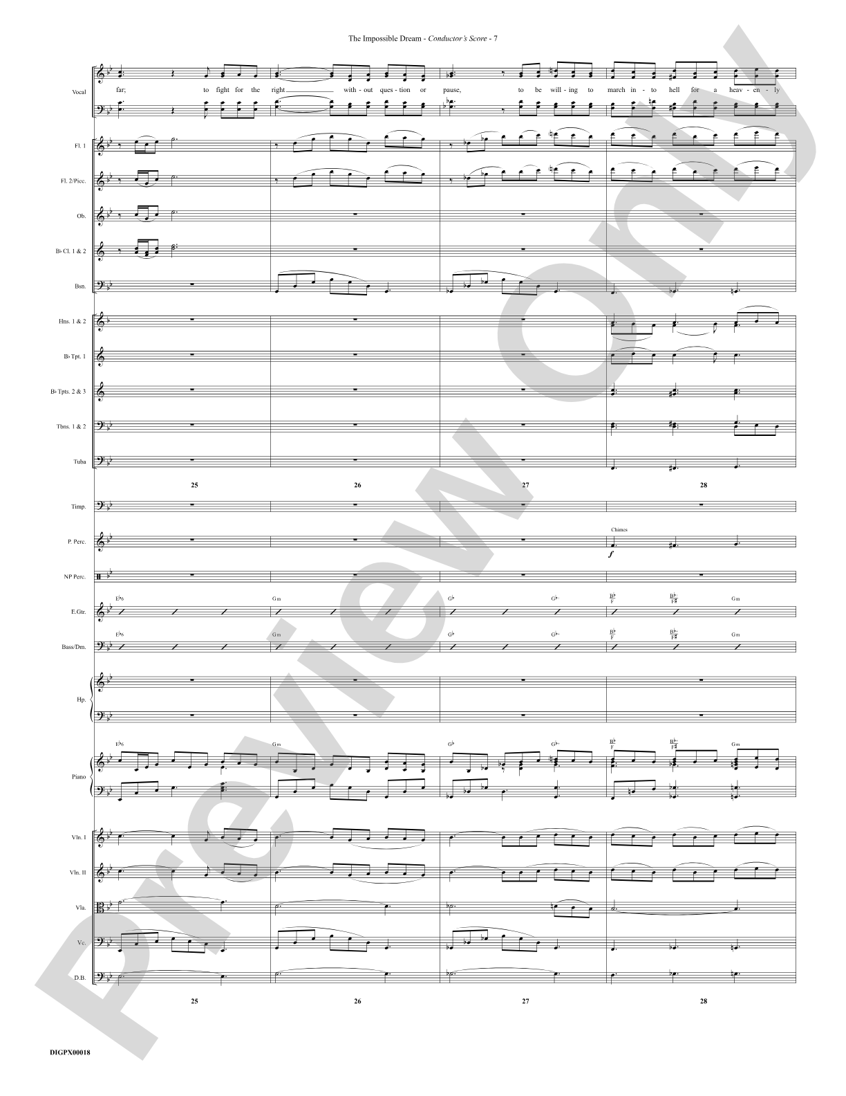 The Impossible Dream: Choral Octavo Digital SoundPax