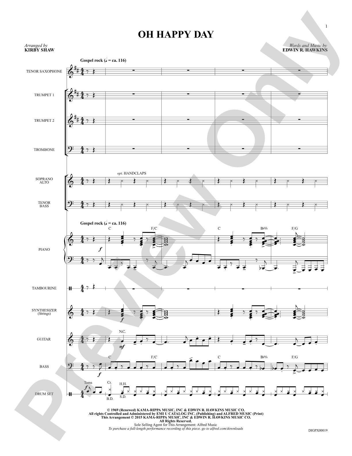 Oh Happy Day: Choral Octavo Digital SoundPax