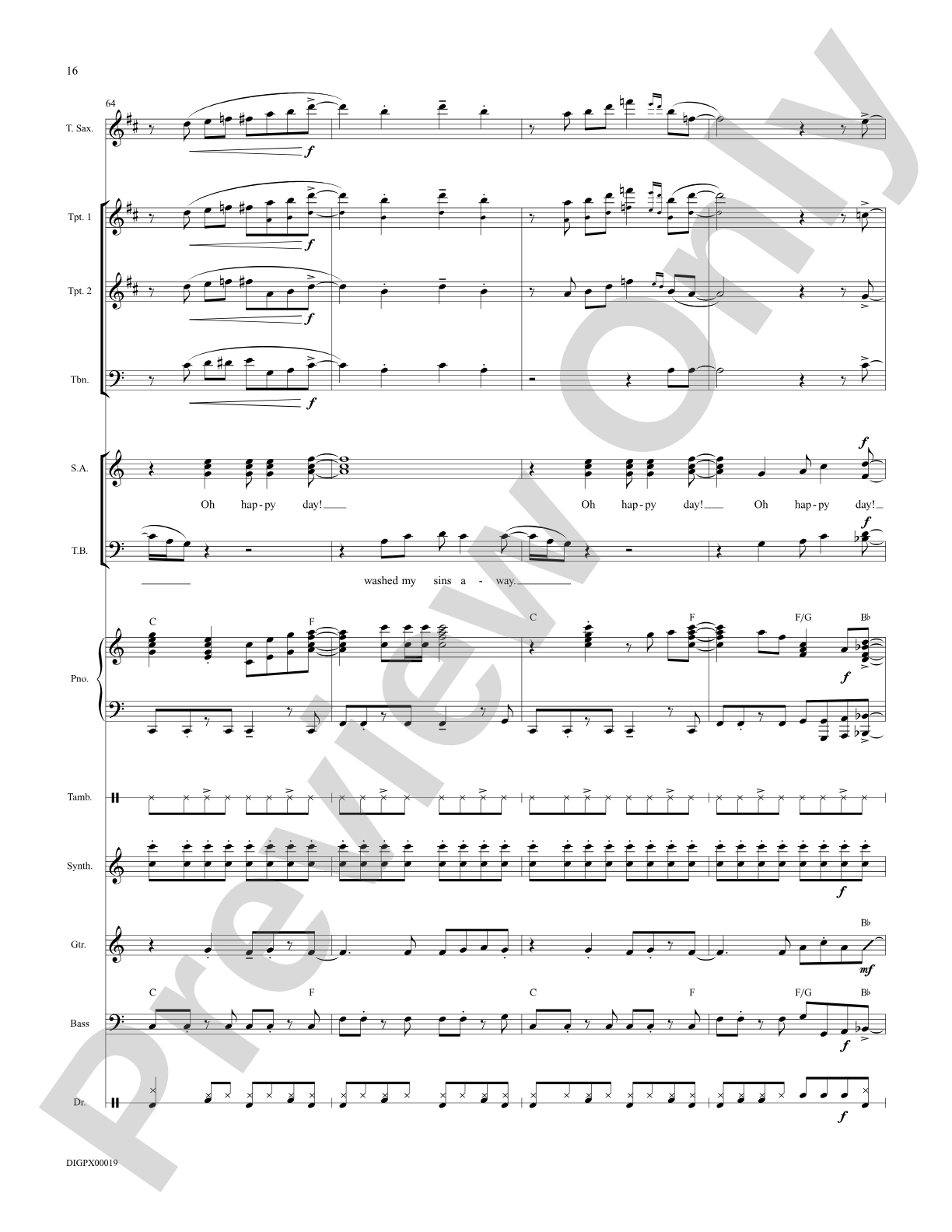 Oh Happy Day: Choral Octavo Digital SoundPax