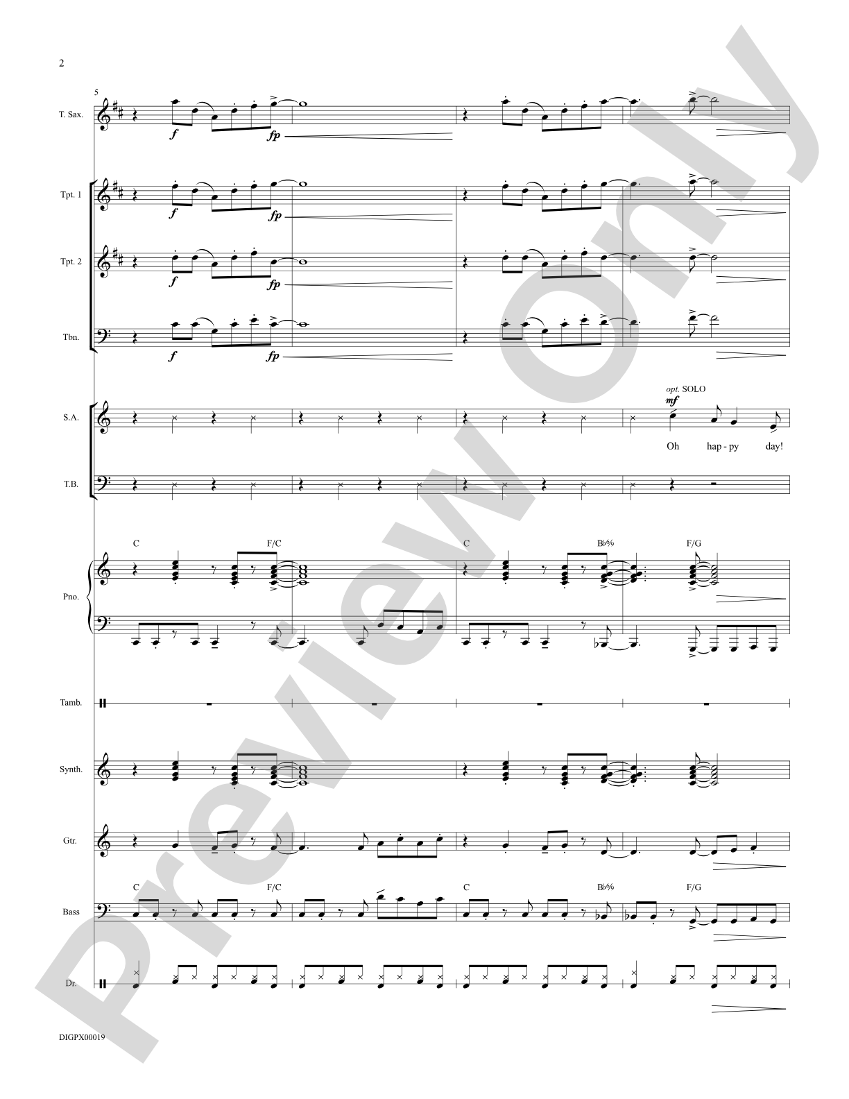 Oh Happy Day: Choral Octavo Digital SoundPax