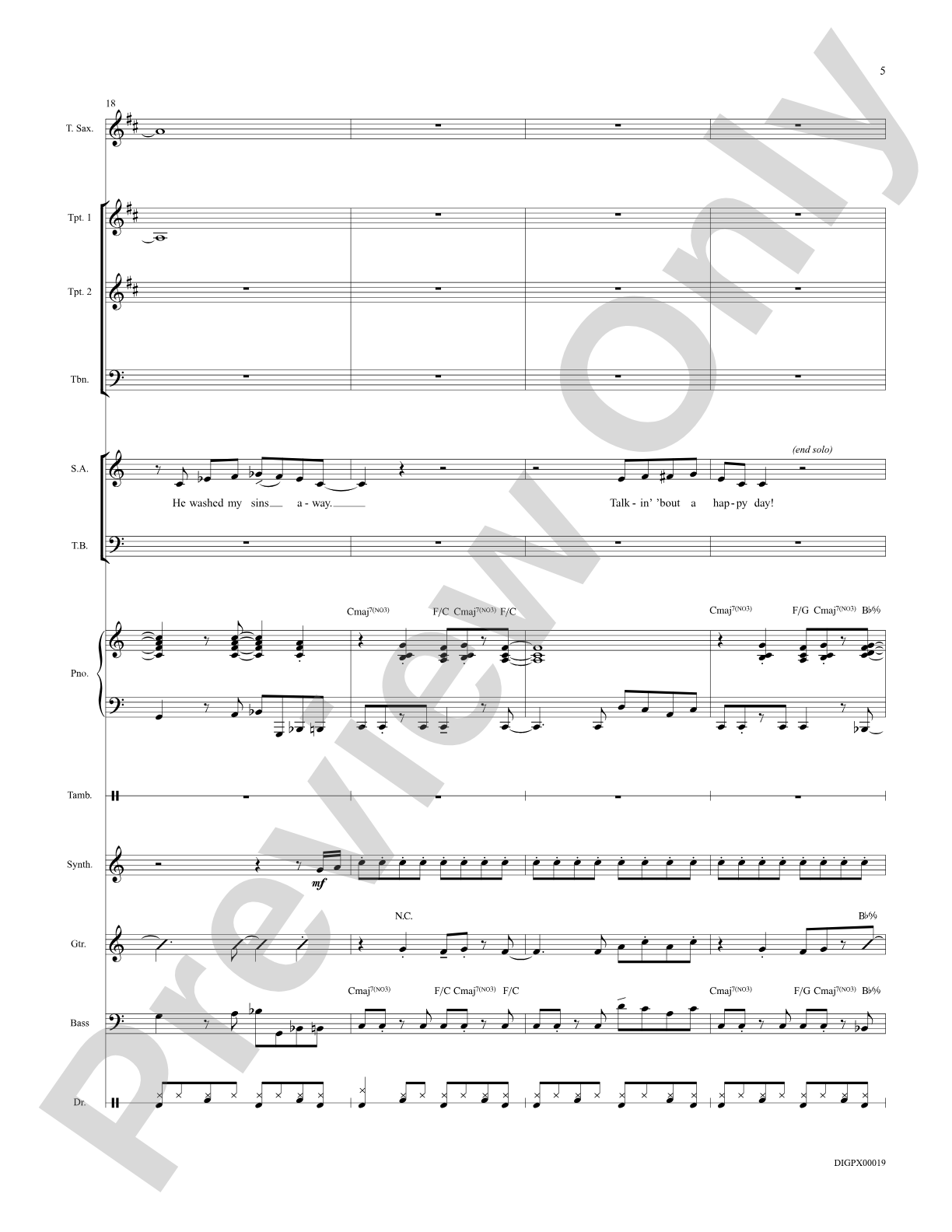 Oh Happy Day: Choral Octavo Digital SoundPax