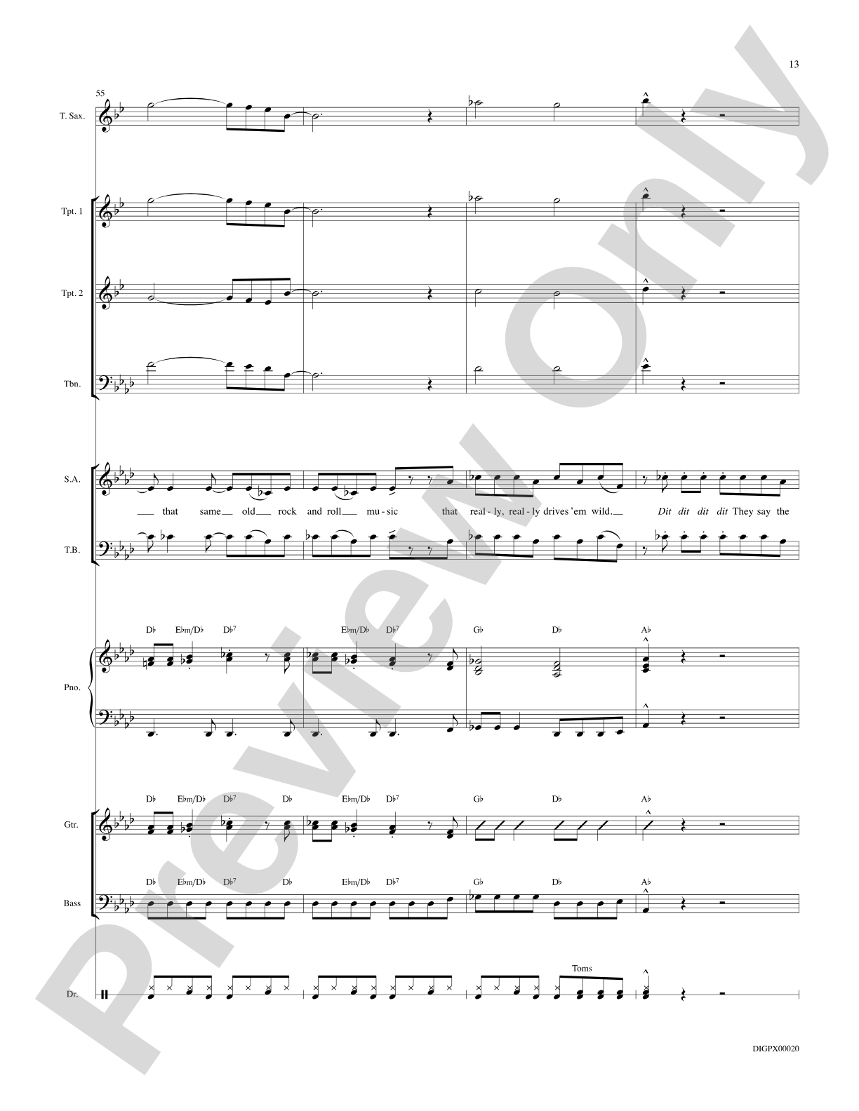 The Heart of Rock and Roll: Choral Octavo Digital SoundPax