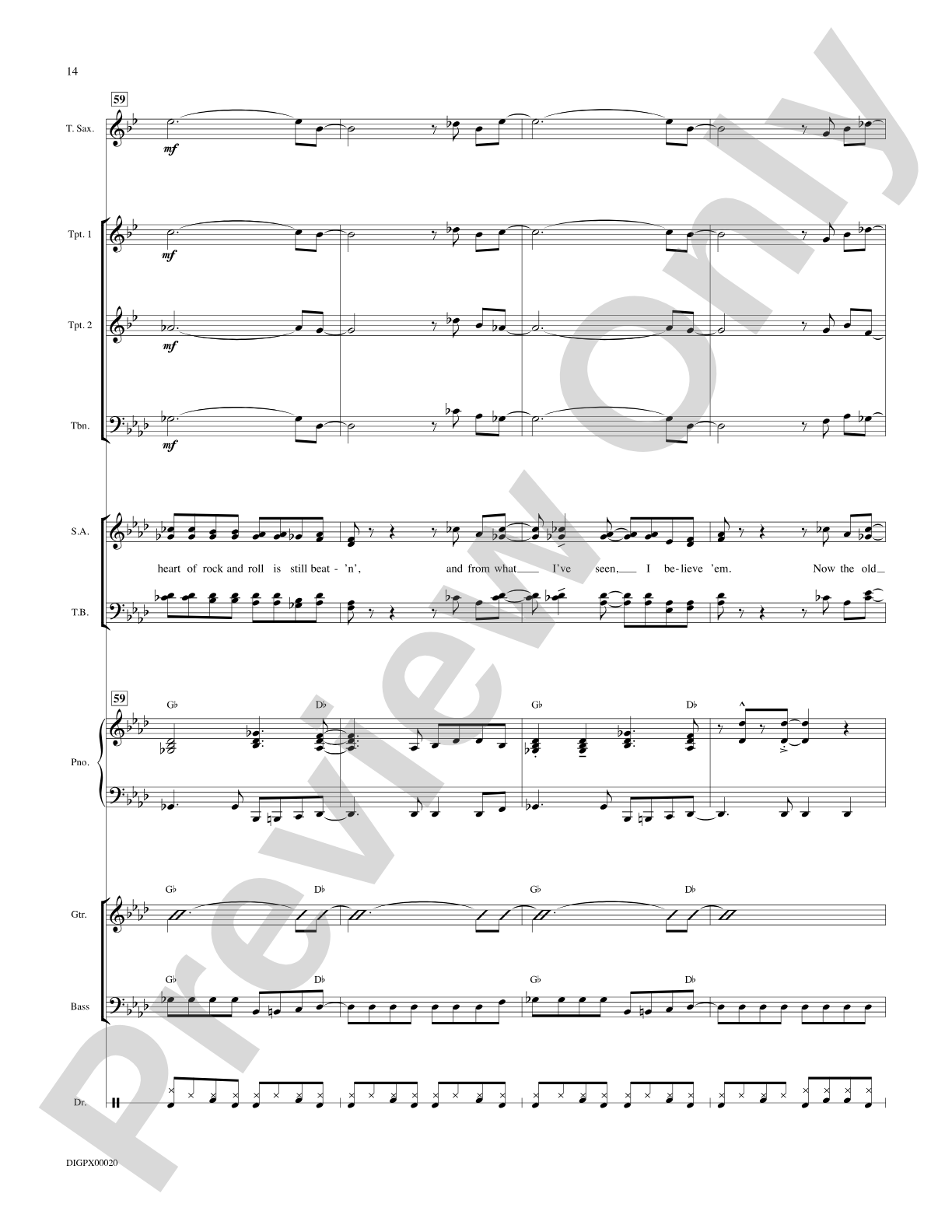 The Heart of Rock and Roll: Choral Octavo Digital SoundPax