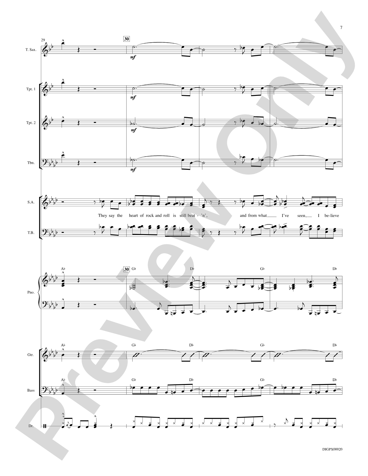 The Heart of Rock and Roll: Choral Octavo Digital SoundPax