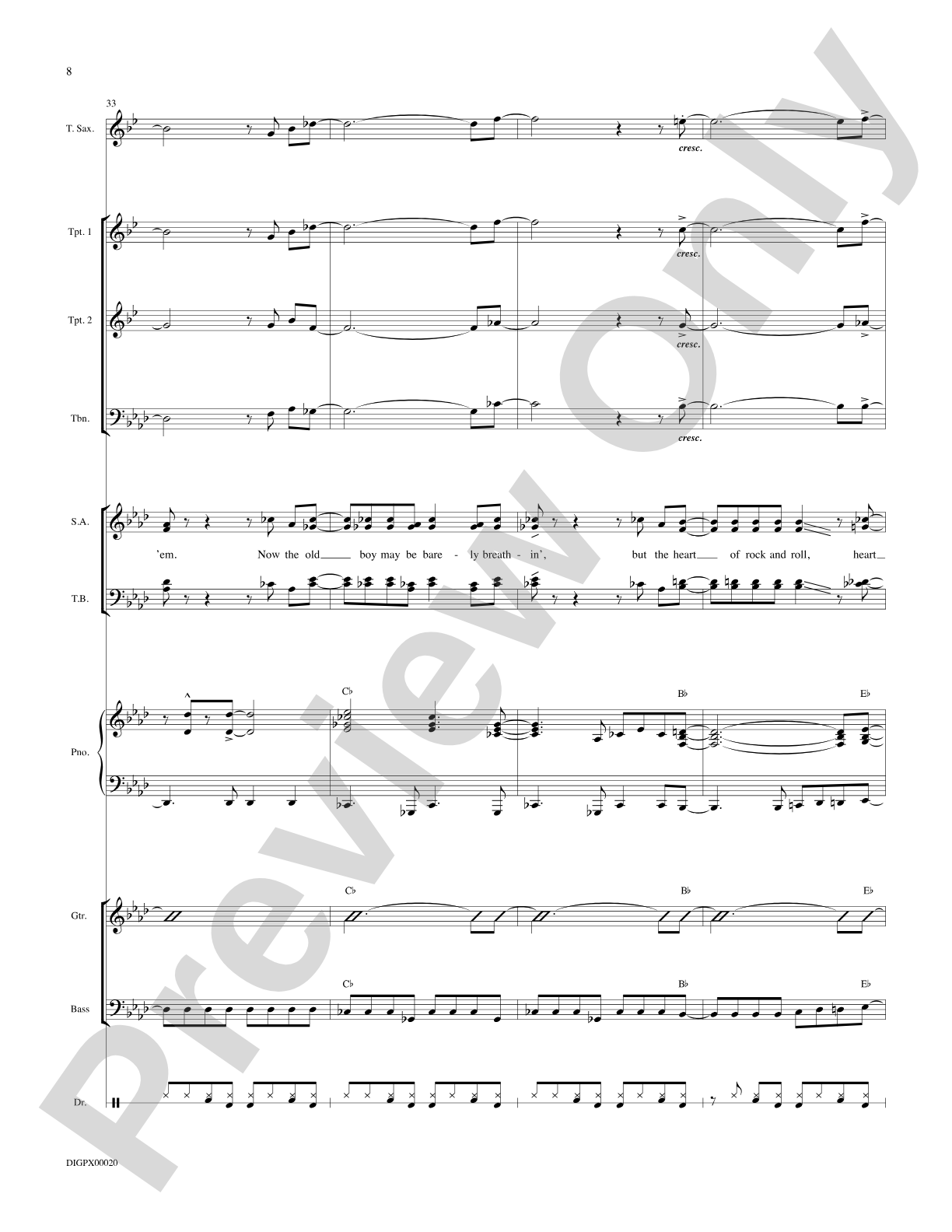 The Heart of Rock and Roll: Choral Octavo Digital SoundPax