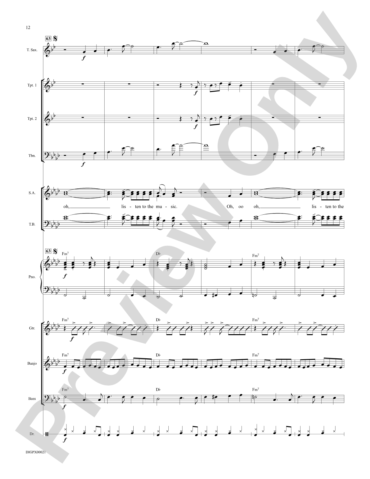 Listen to the Music: Choral Octavo Digital SoundPax