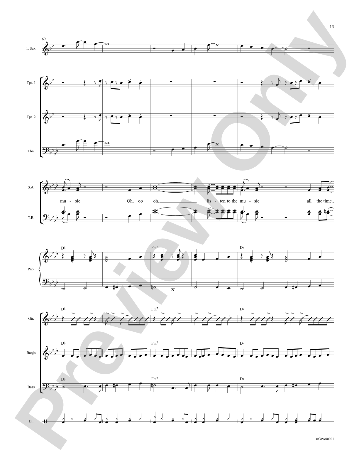 Listen to the Music: Choral Octavo Digital SoundPax