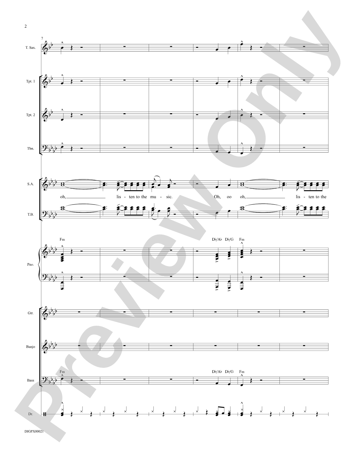 Listen to the Music: Choral Octavo Digital SoundPax