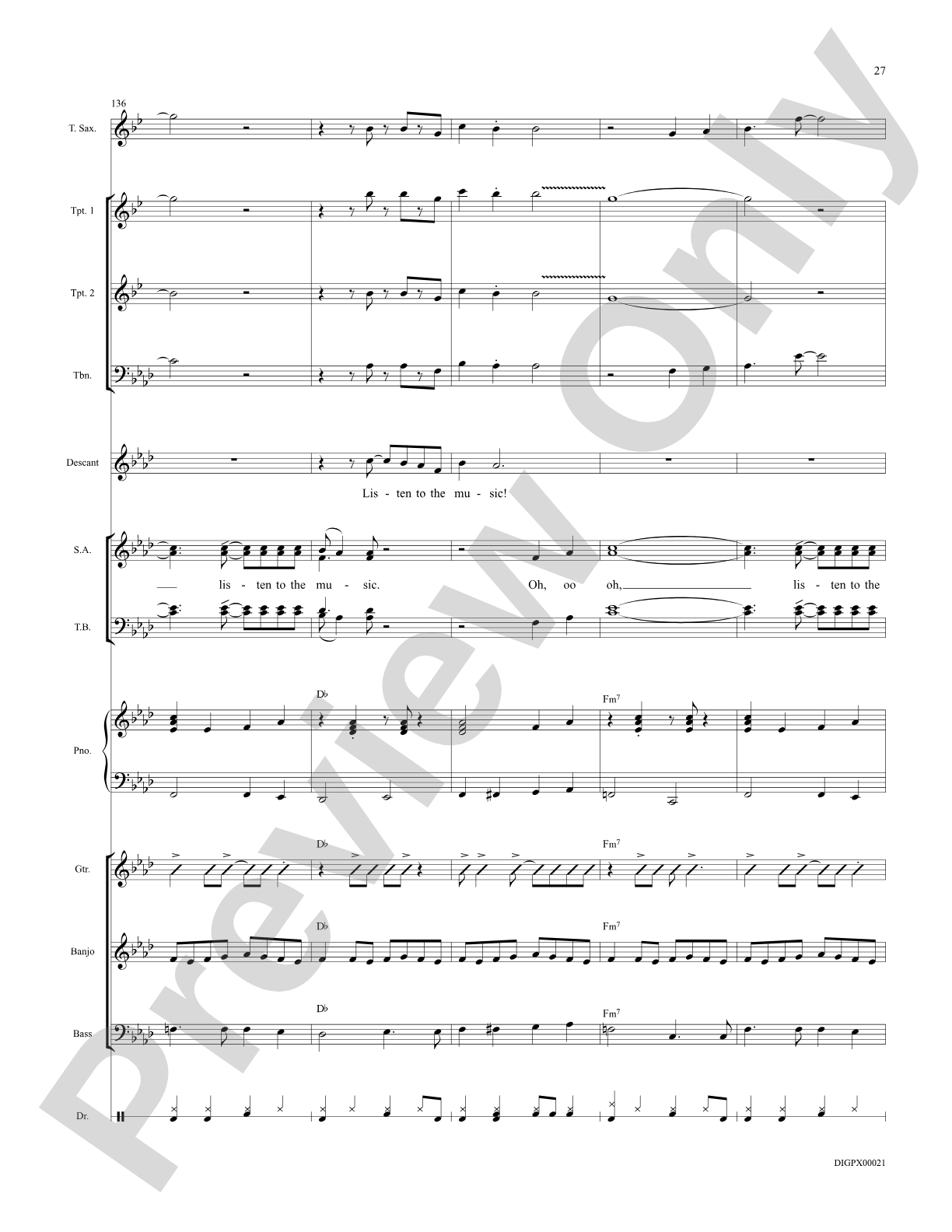 Listen to the Music: Choral Octavo Digital SoundPax