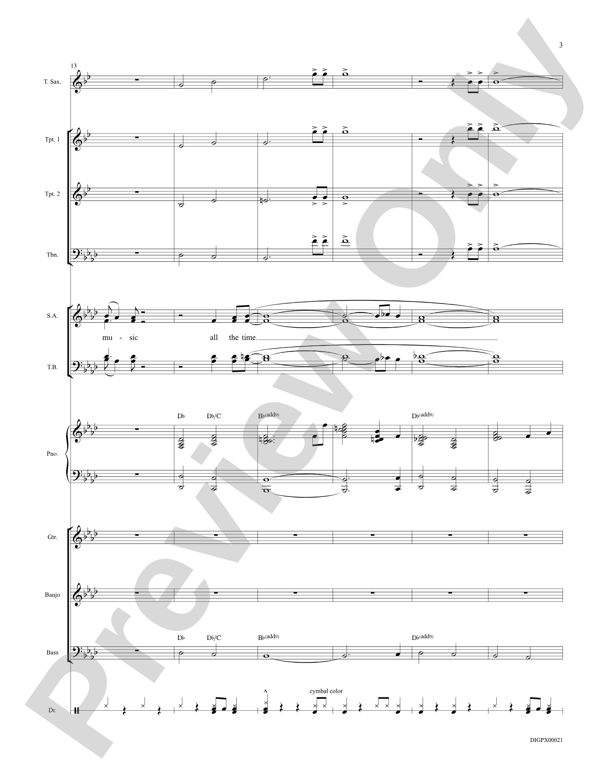 Listen to the Music: Choral Octavo Digital SoundPax