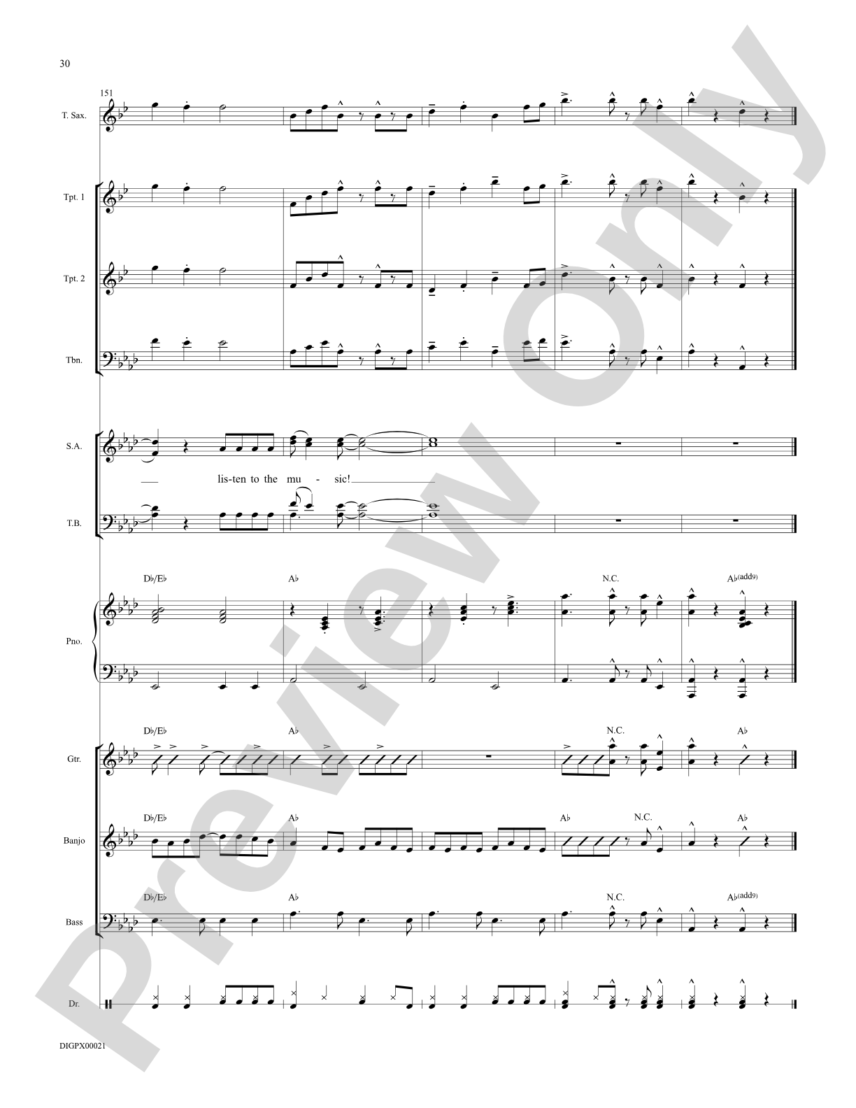 Listen to the Music: Choral Octavo Digital SoundPax