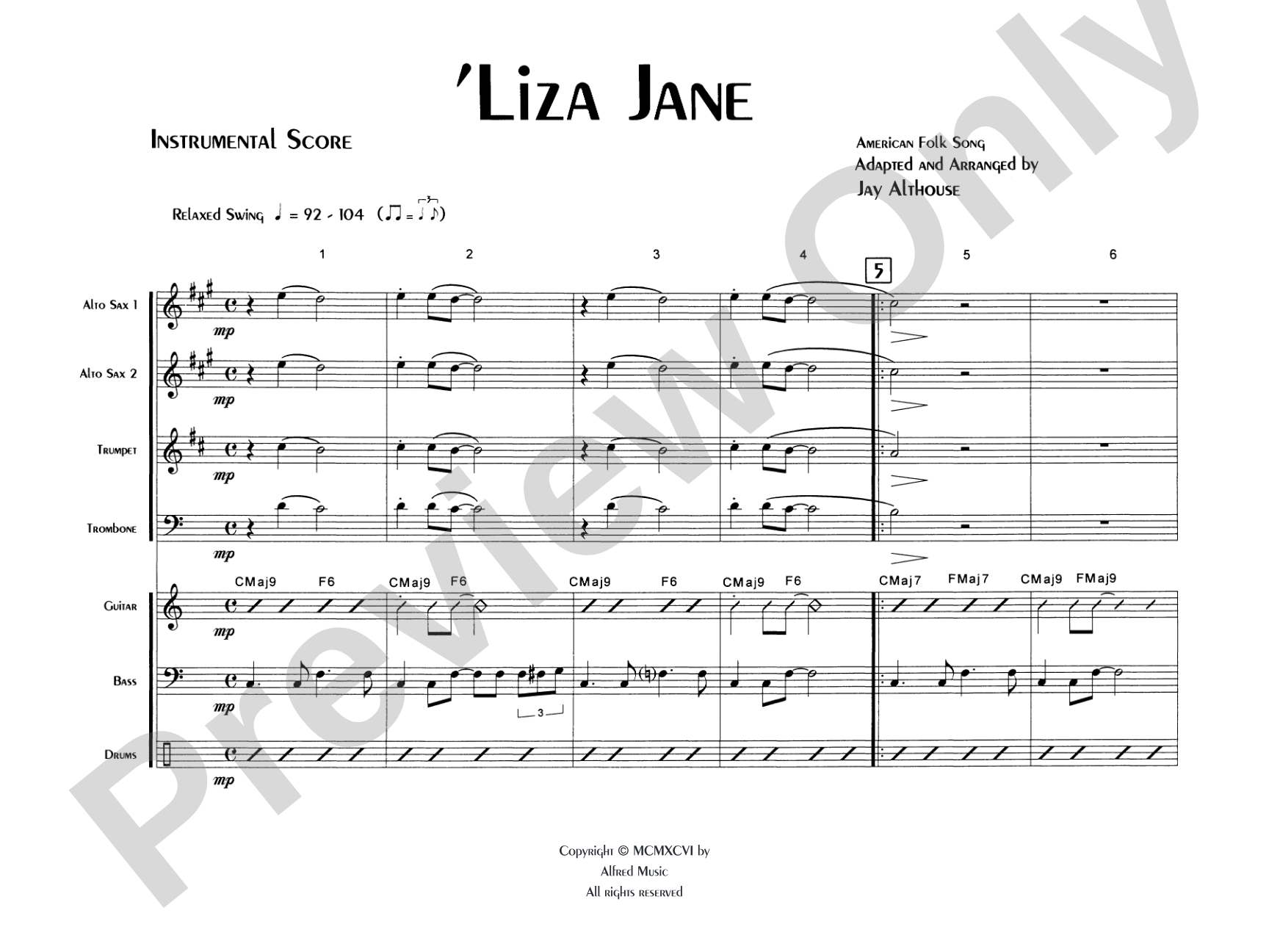 'Liza Jane: Choral SoundPax