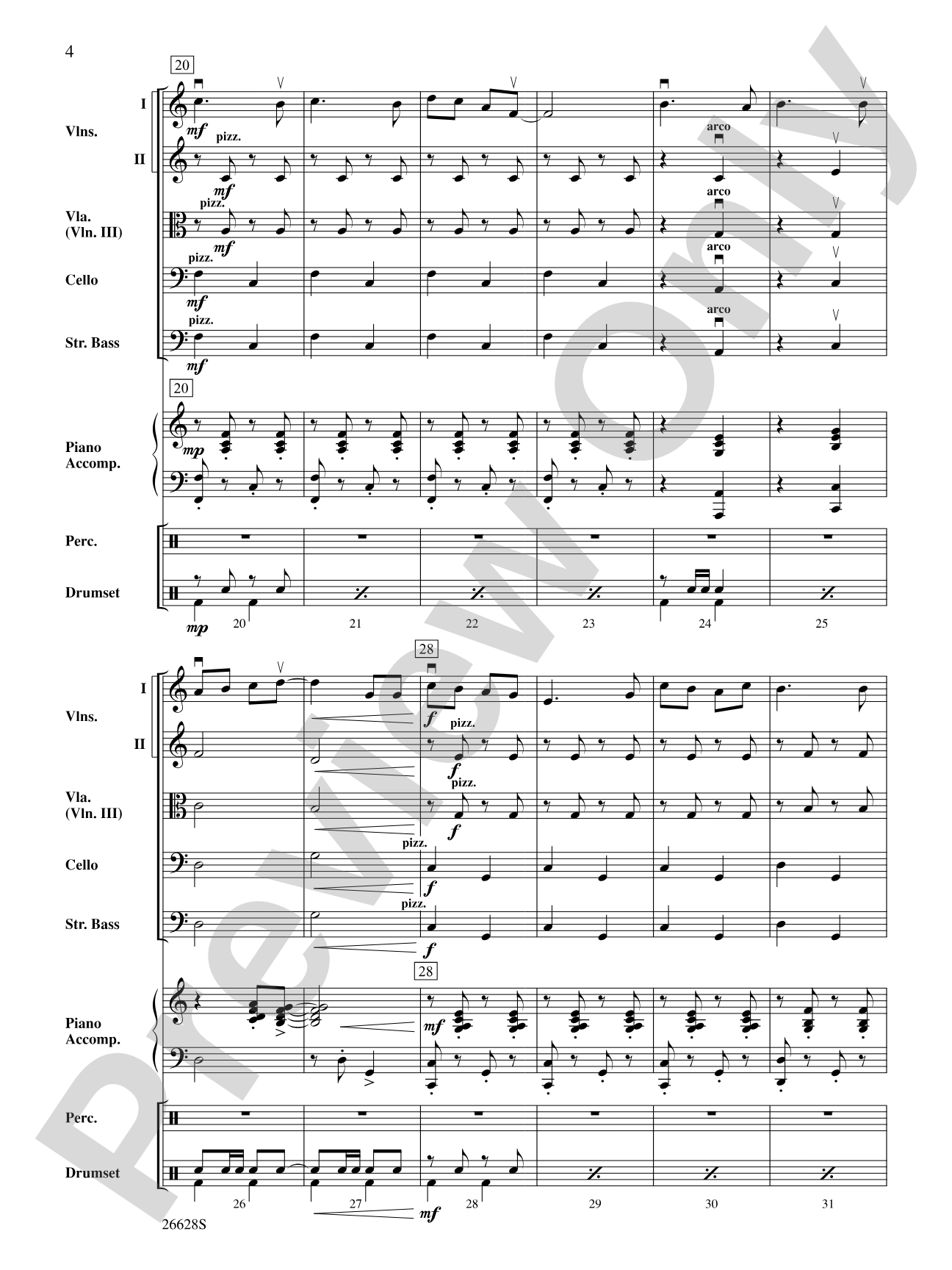 Looney Tunes: String Orchestra Conductor Score & Parts