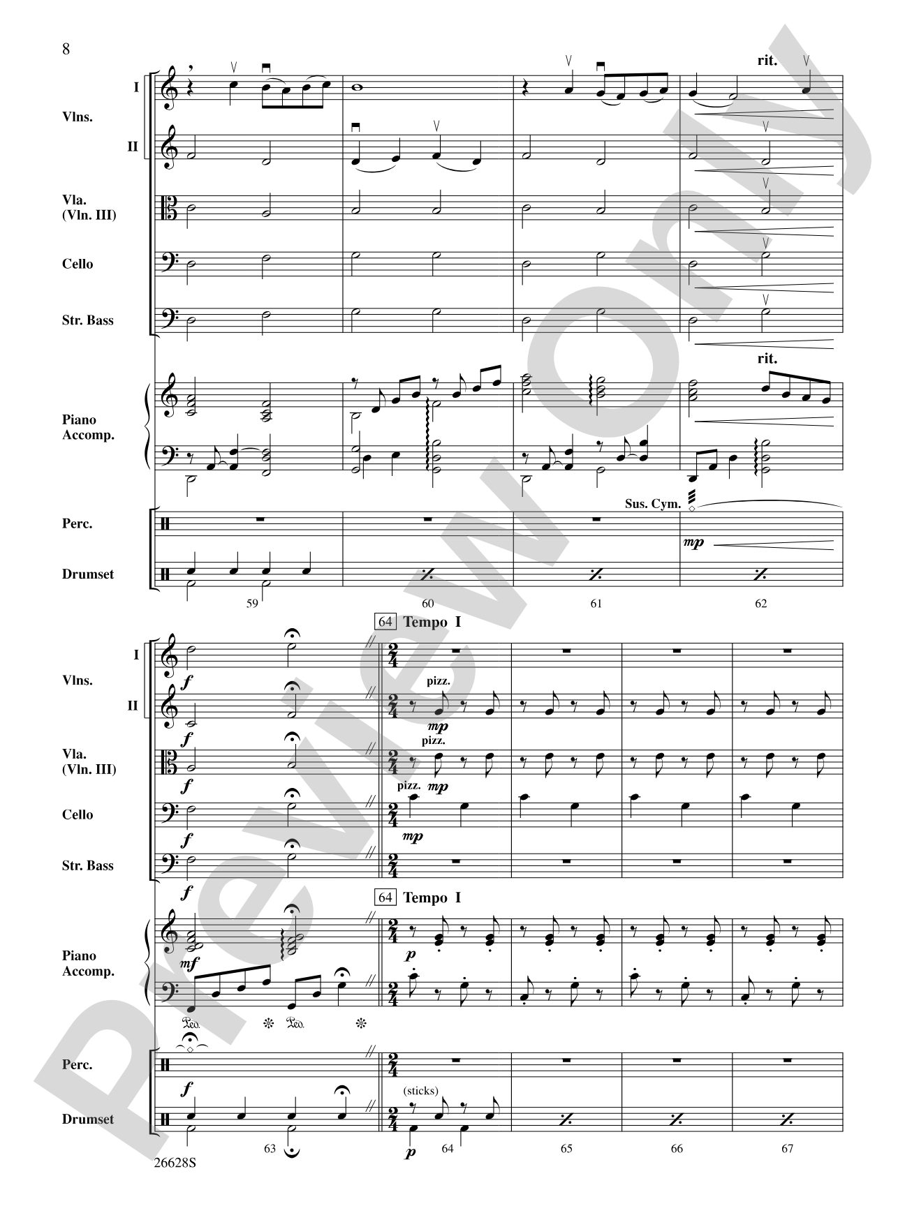 Looney Tunes: String Orchestra Conductor Score & Parts