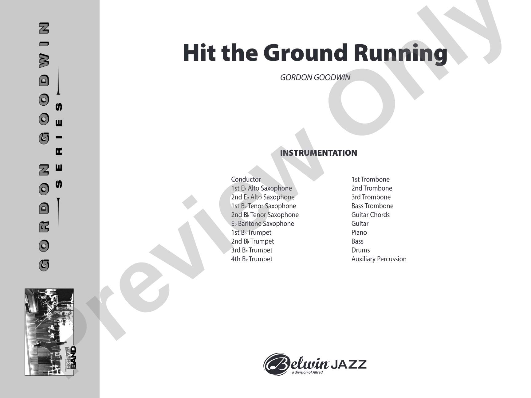 Hit the Ground Running: Jazz Ensemble Conductor Score & Parts