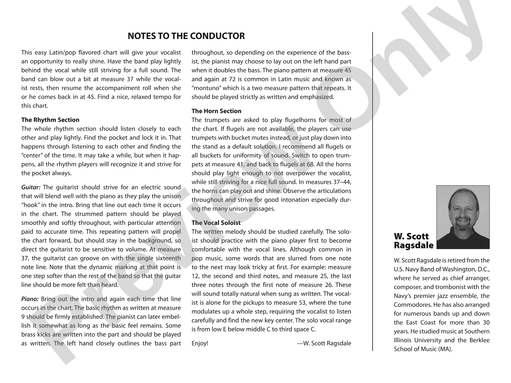 Everything: Vocal Solo with Jazz Ensemble Conductor Score & Parts