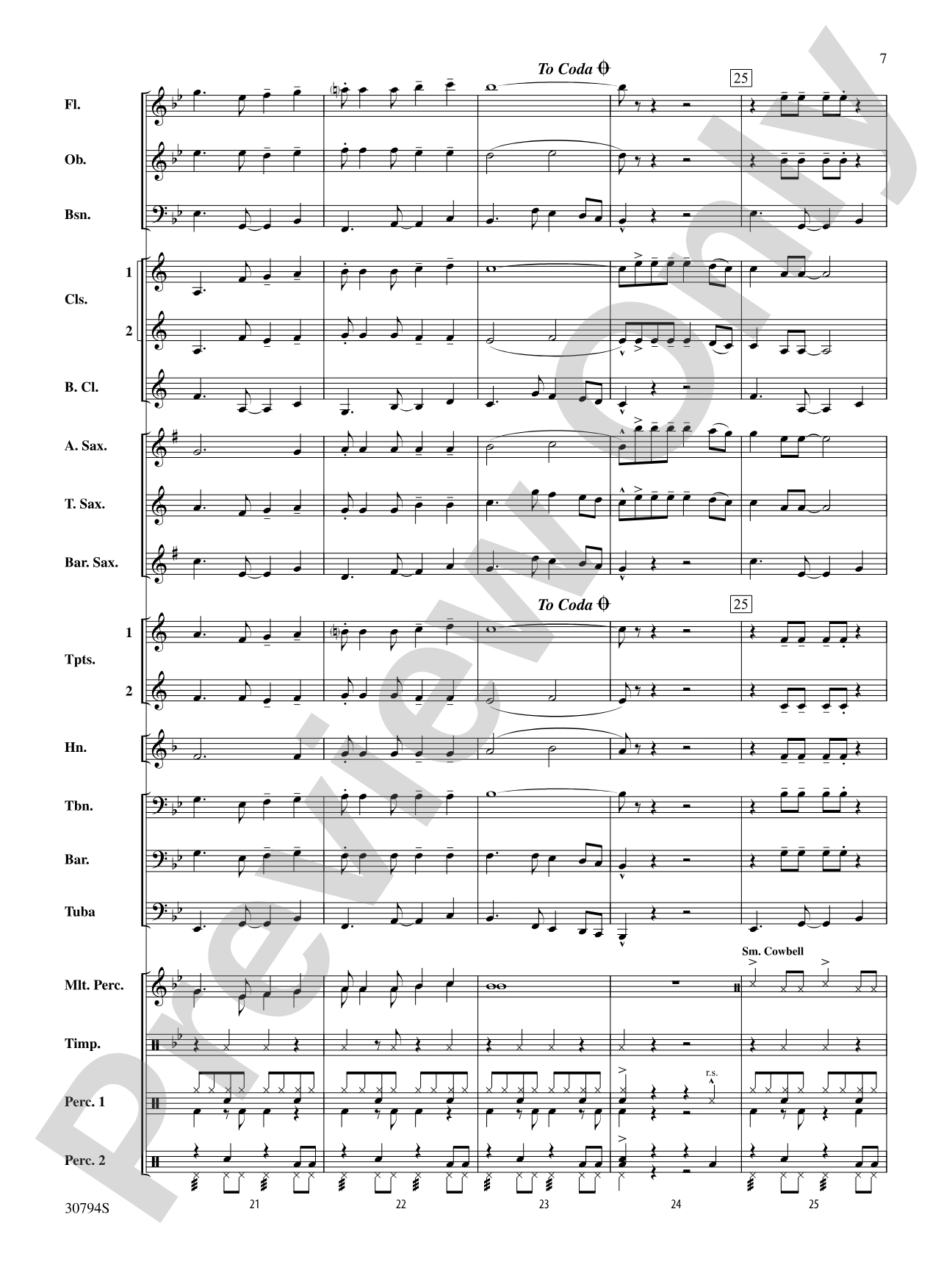 Feliz Navidad: Concert Band Conductor Score & Parts