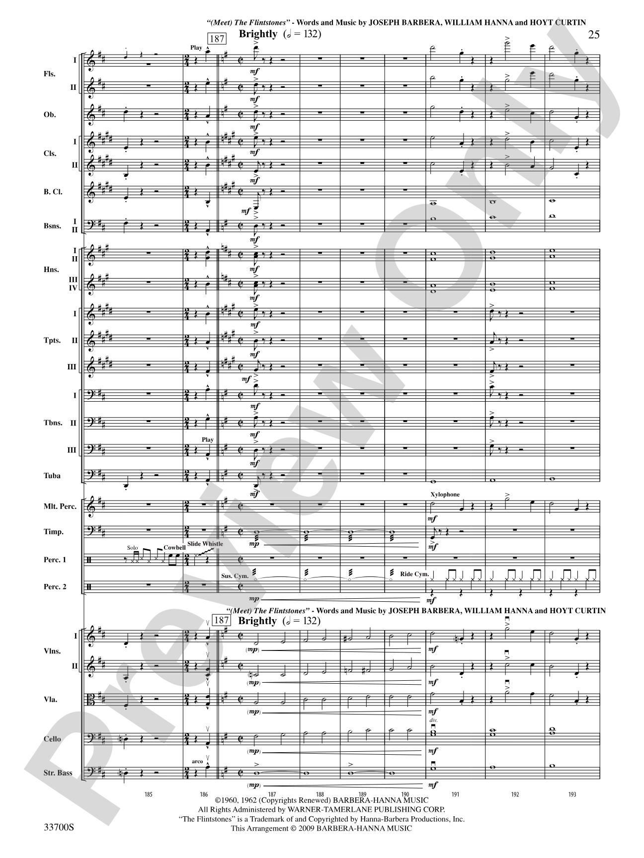 Salute to TV: Full Orchestra Conductor Score & Parts