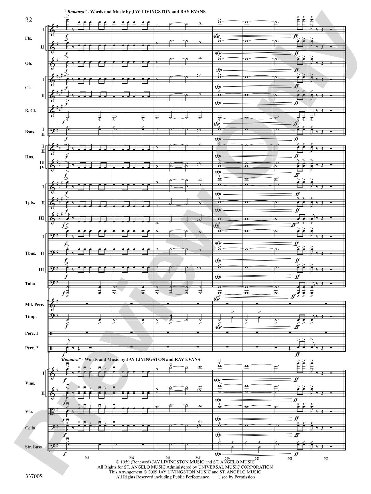 Salute to TV: Full Orchestra Conductor Score & Parts