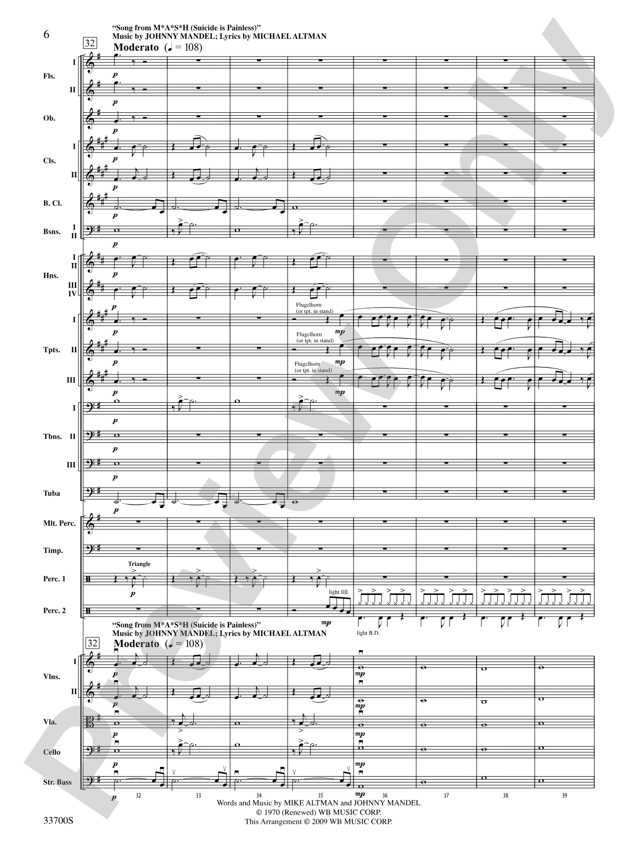 Salute to TV: Full Orchestra Conductor Score & Parts