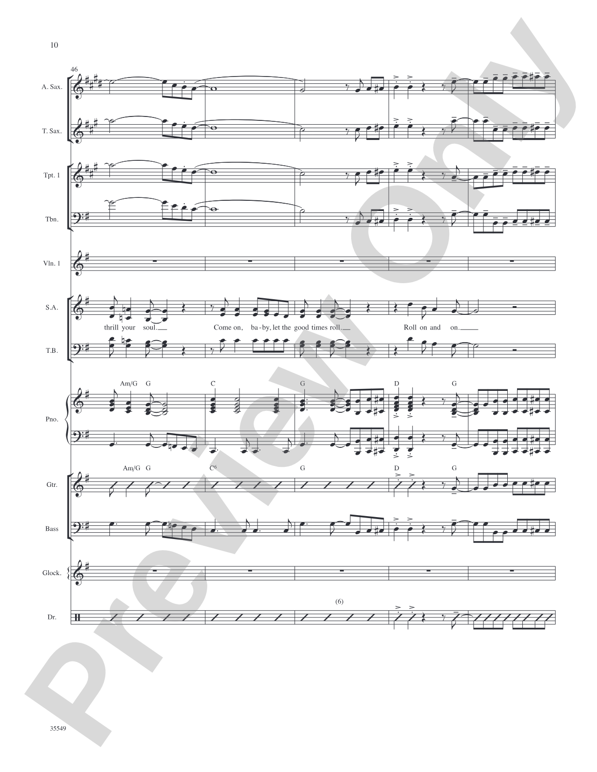 We Love the '50s: Score: Choral SoundPax