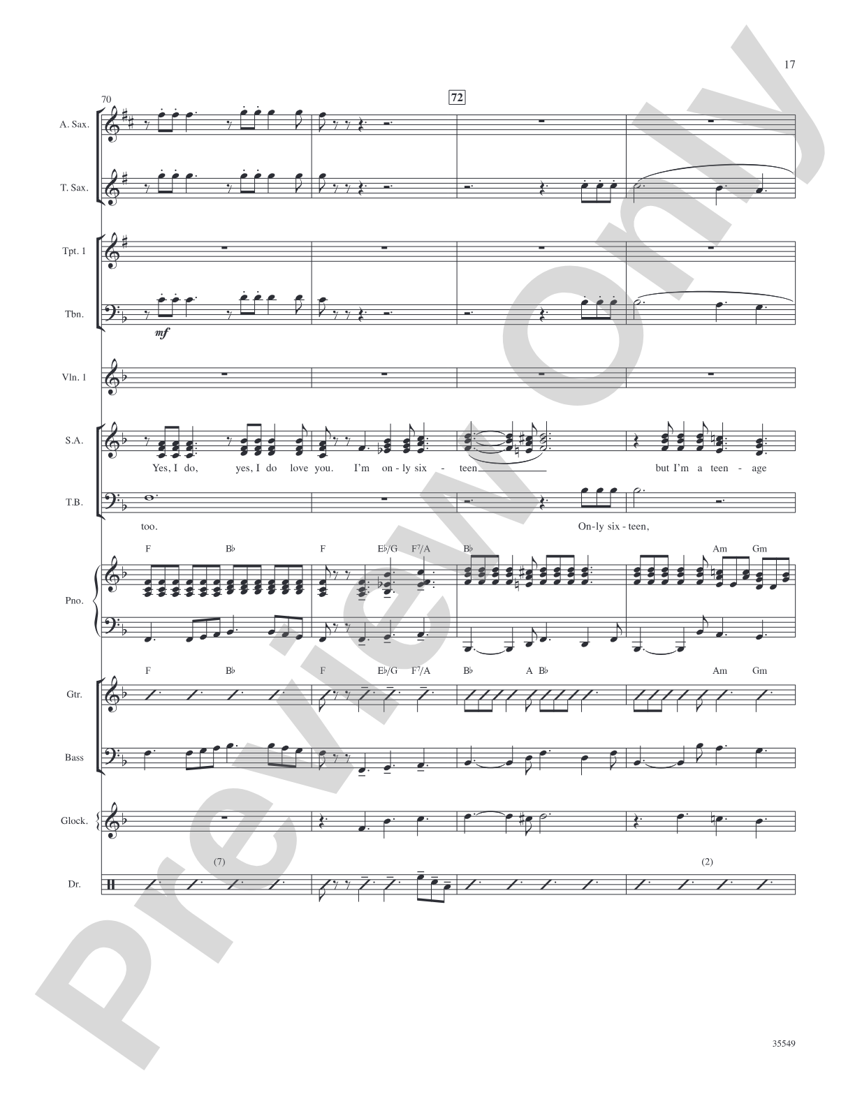 We Love the '50s: Score: Choral SoundPax