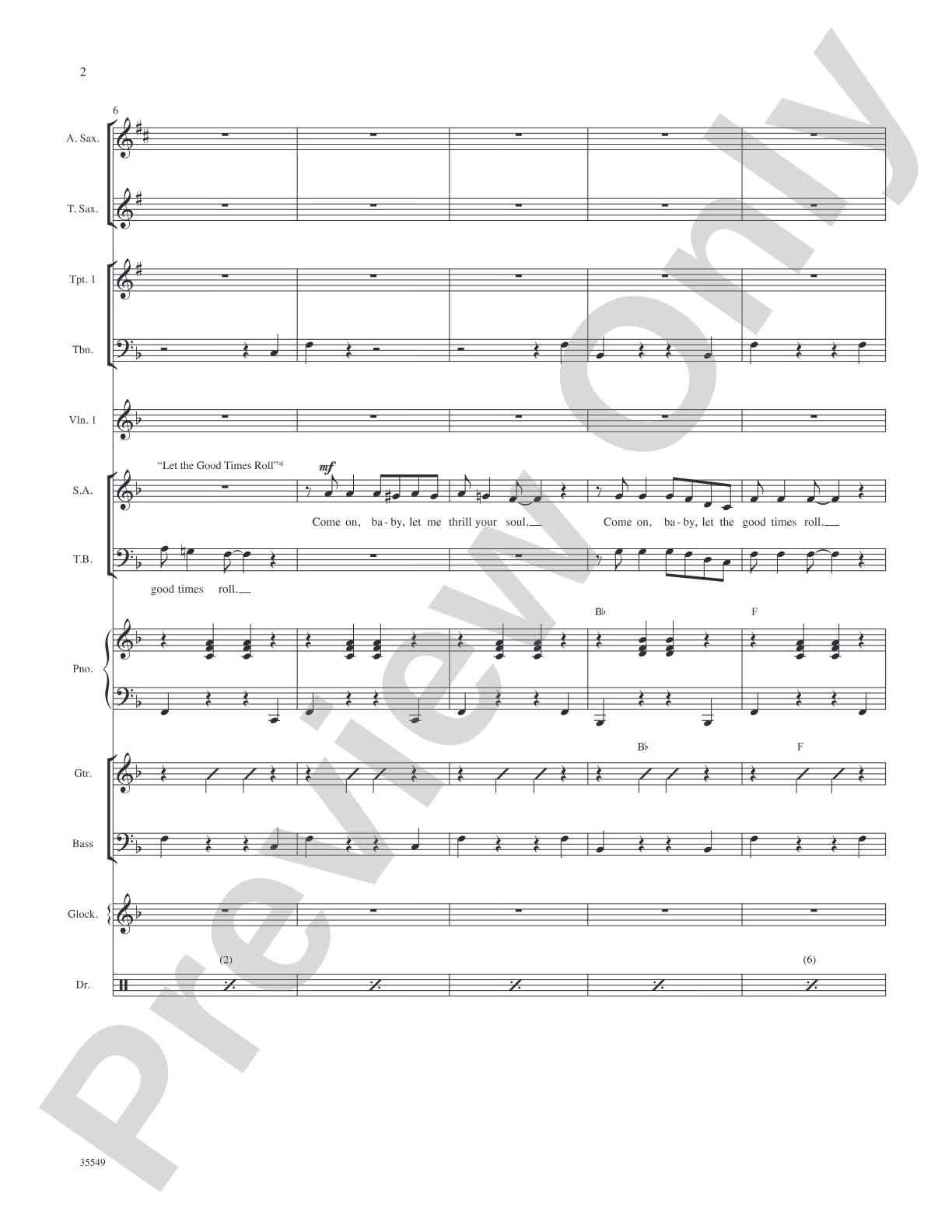 We Love the '50s: Score: Choral SoundPax