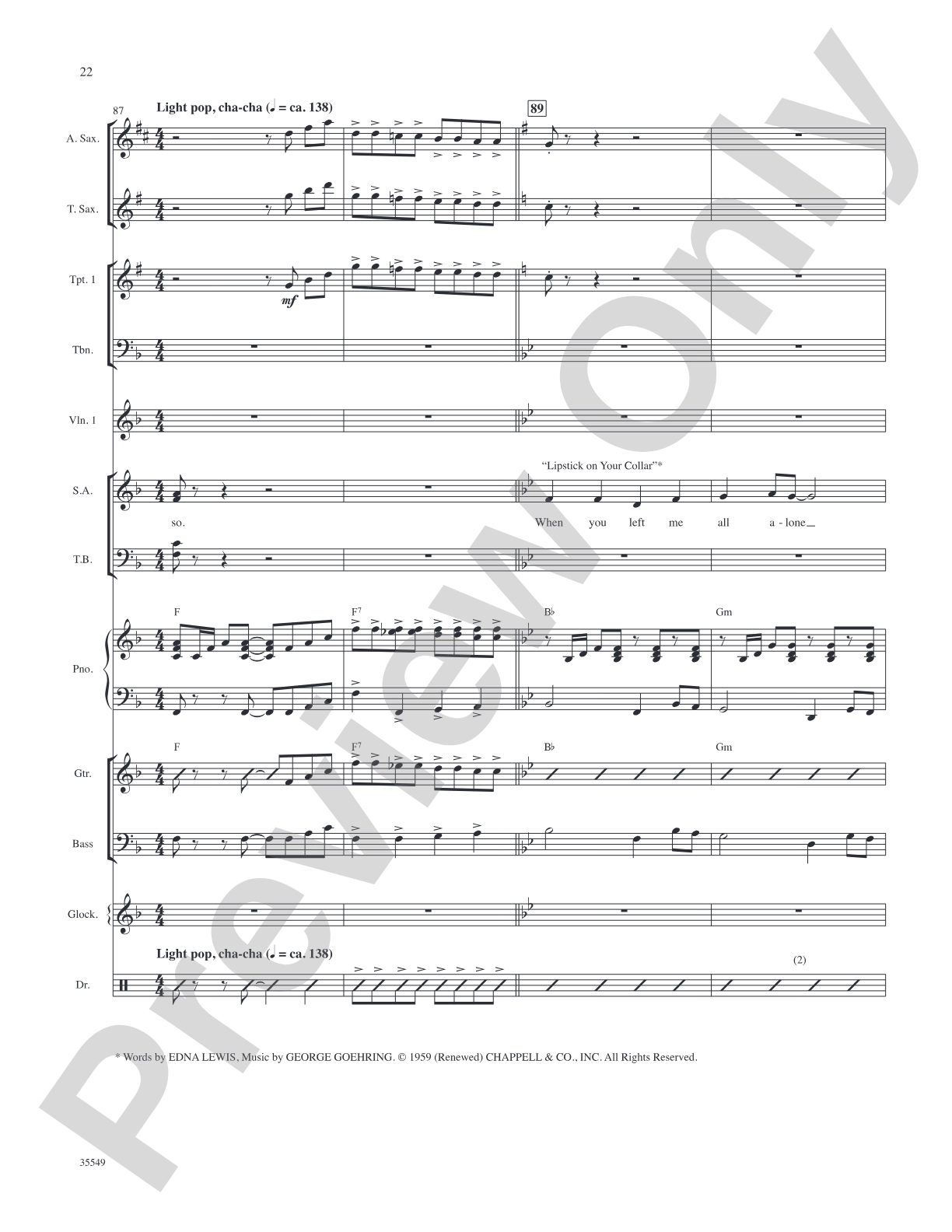 We Love the '50s: Score: Choral SoundPax