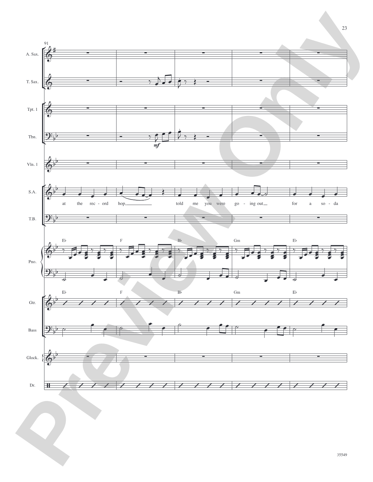 We Love the '50s: Score: Choral SoundPax