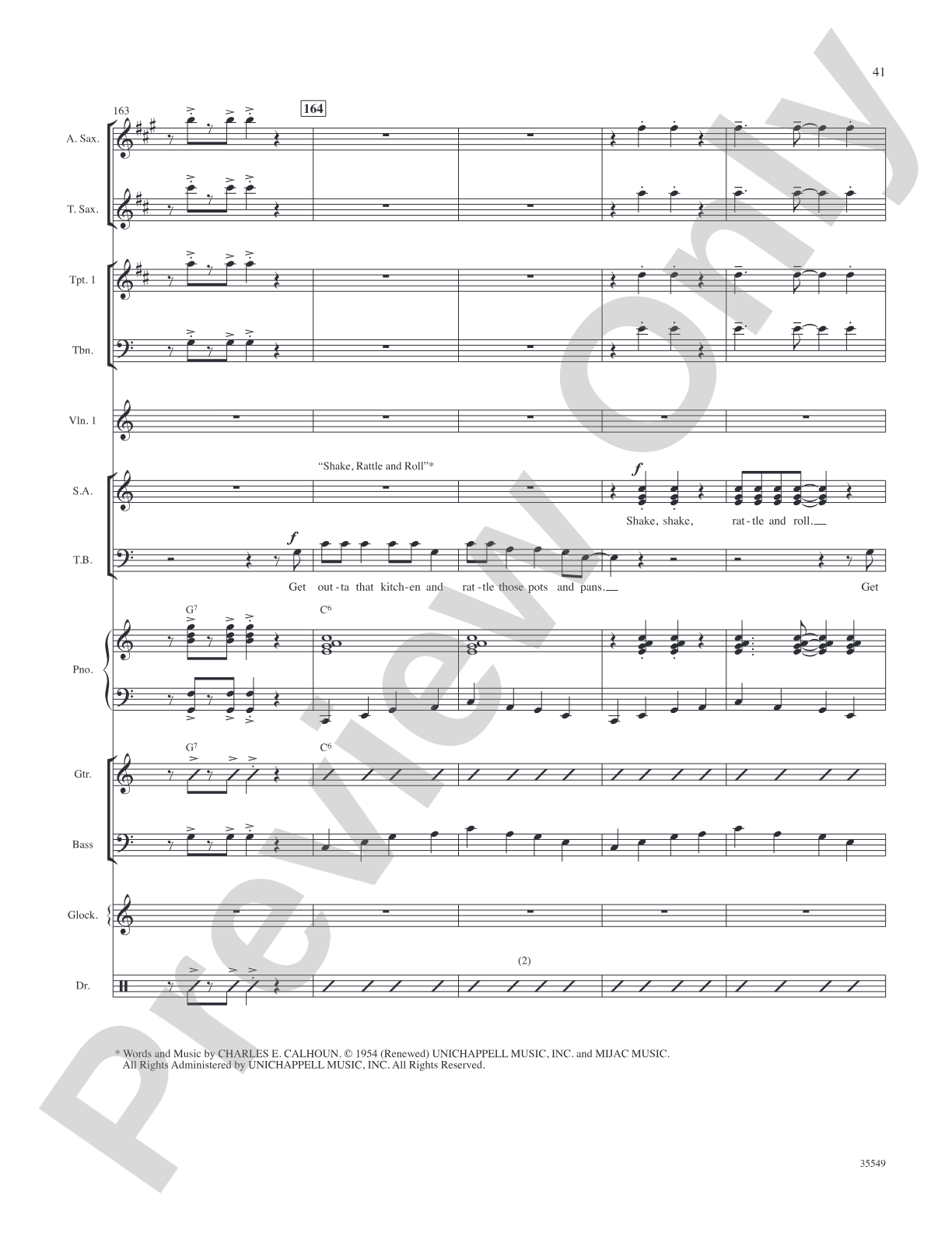 We Love the '50s: Score: Choral SoundPax