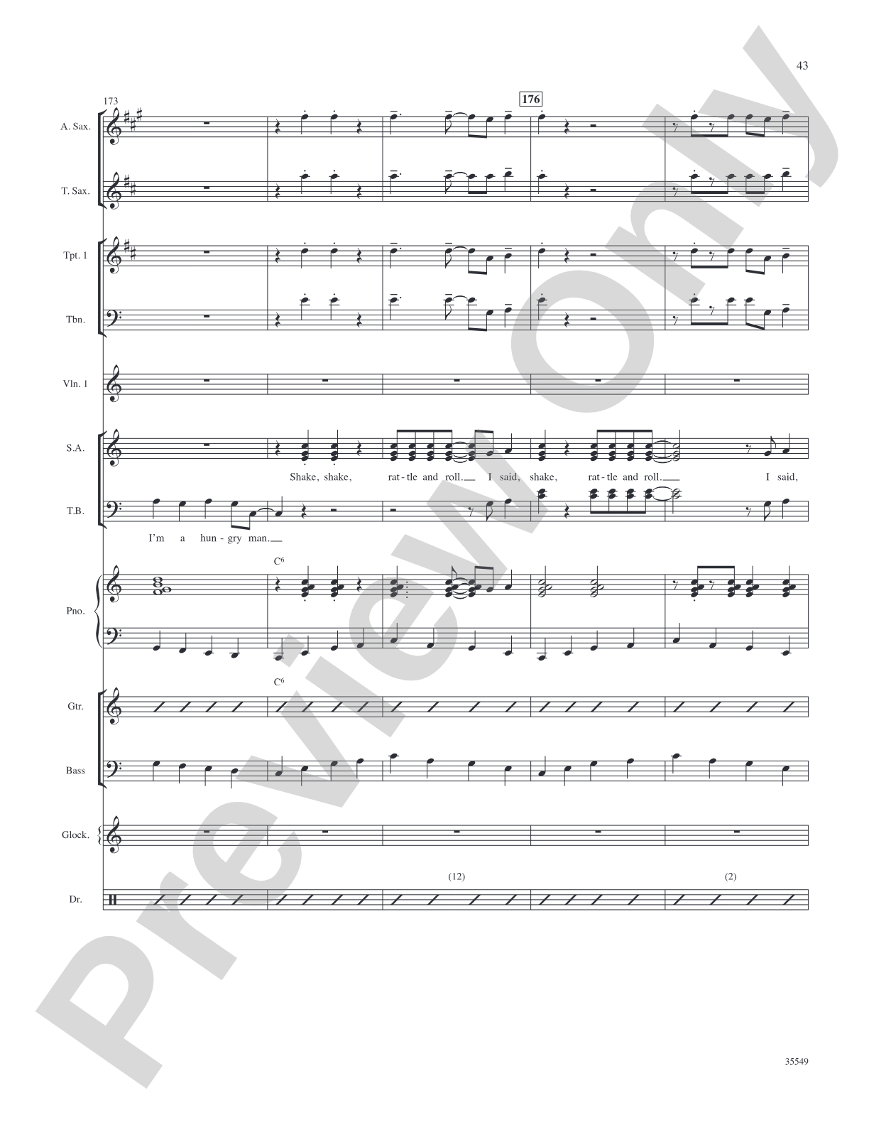 We Love the '50s: Score: Choral SoundPax