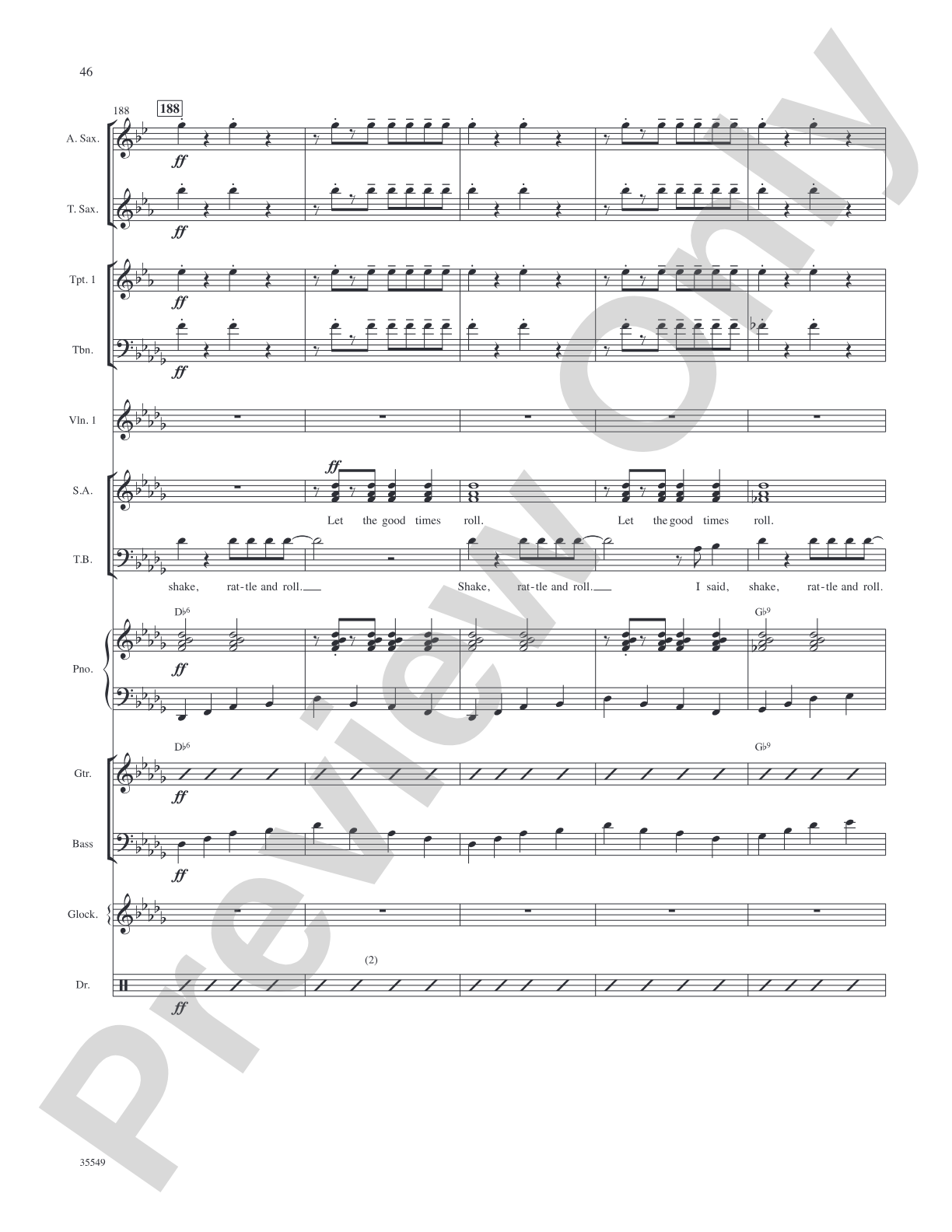 We Love the '50s: Score: Choral SoundPax