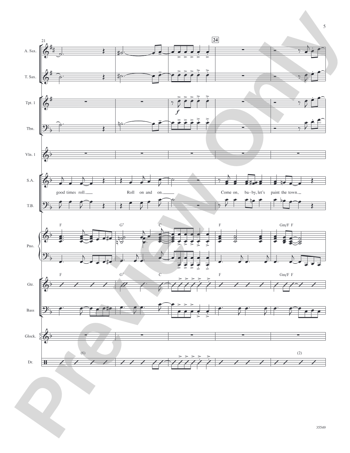 We Love the '50s: Score: Choral SoundPax