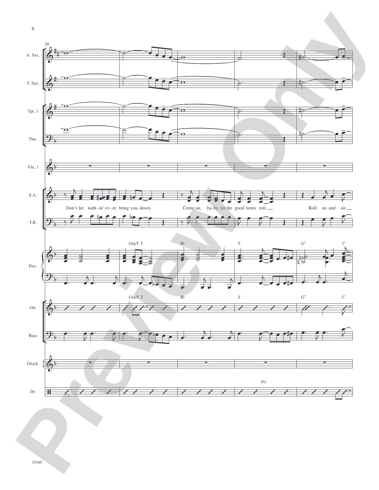 We Love the '50s: Score: Choral SoundPax